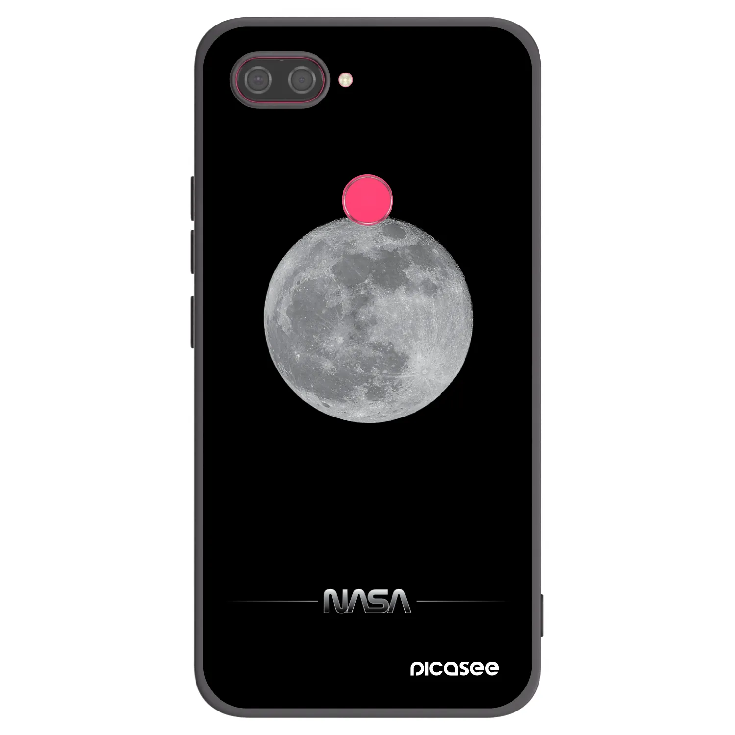 Picasee husă neagră din silicon pentru Xiaomi Mi 8 Lite - Moon Minimal