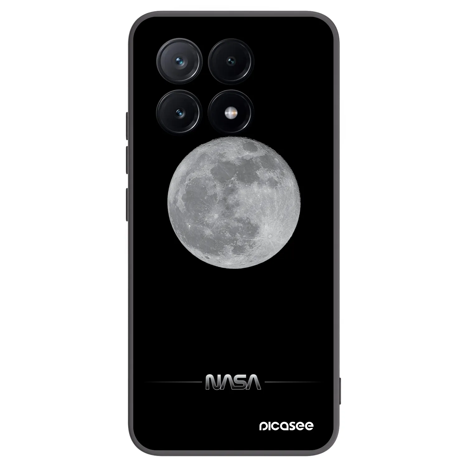 Picasee husă neagră din silicon pentru Xiaomi Poco X6 Pro - Moon Minimal