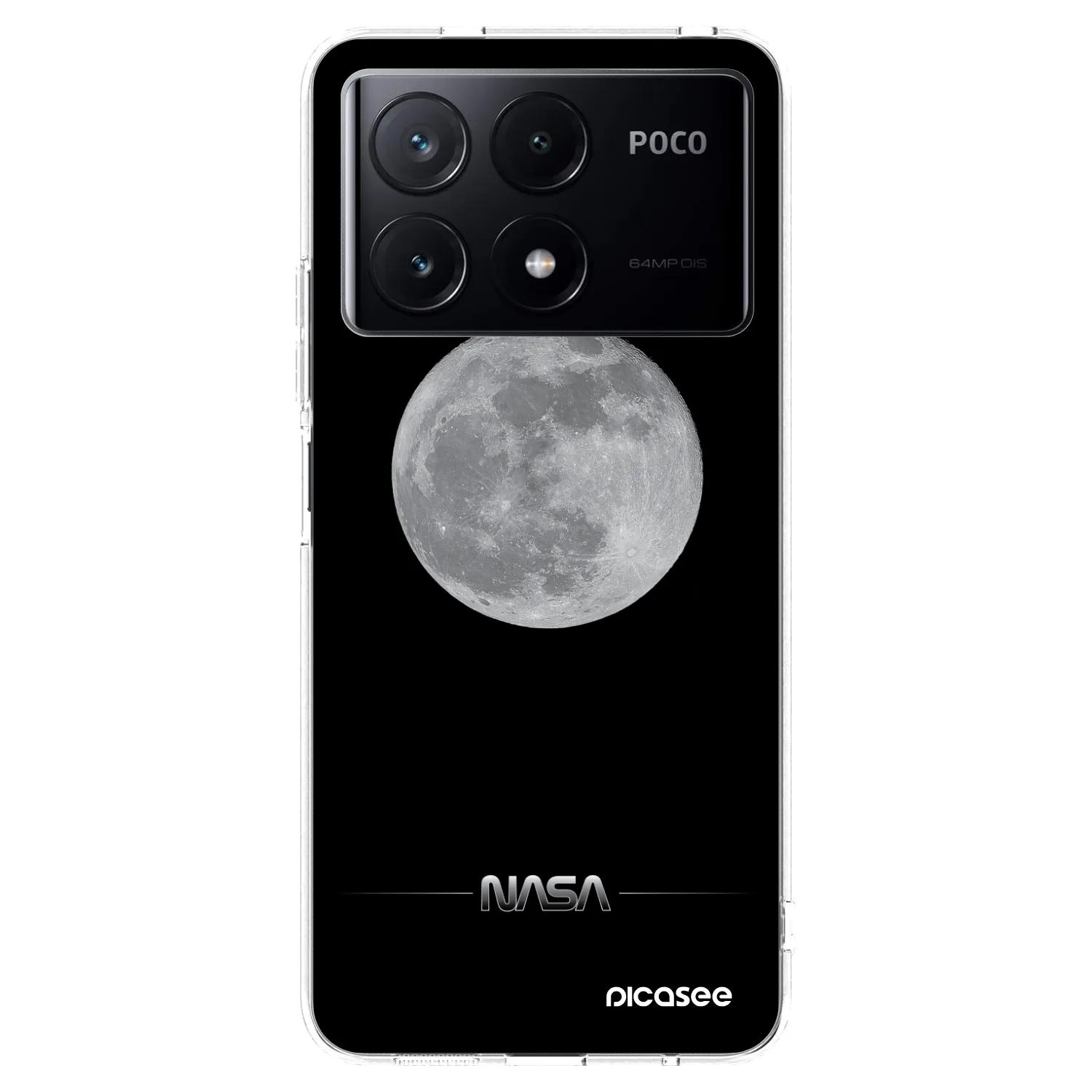 Picasee husă transparentă din silicon pentru Xiaomi Poco X6 Pro - Moon Minimal