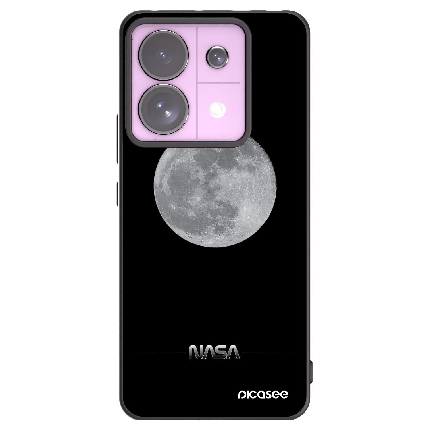 Picasee husă neagră din silicon pentru Xiaomi Redmi Note 13 Pro 5G - Moon Minimal