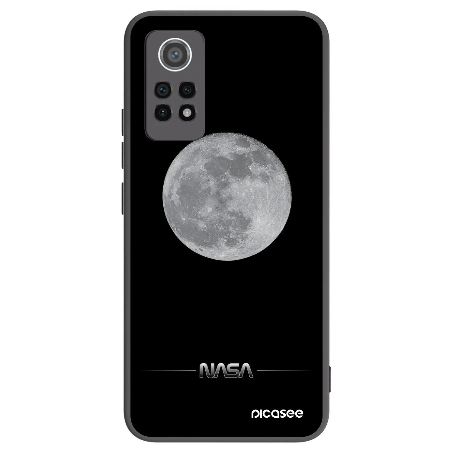 Picasee husă neagră din silicon pentru Xiaomi Redmi Note 12 Pro 4G - Moon Minimal