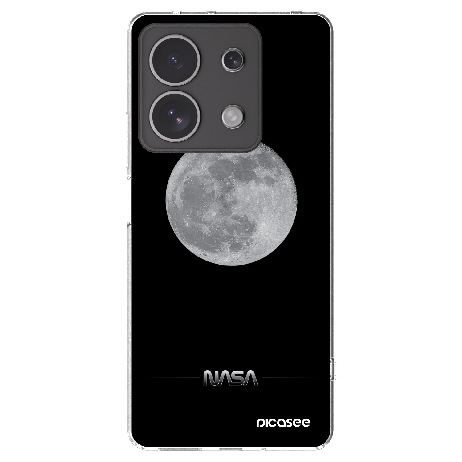 Picasee husă transparentă din silicon pentru Xiaomi Redmi Note 13 4G - Moon Minimal