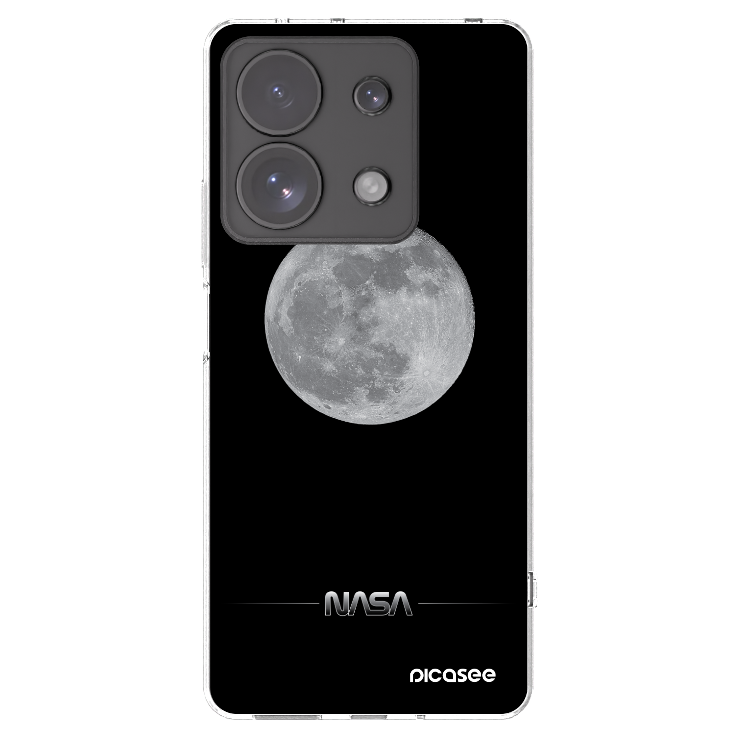 Picasee husă transparentă din silicon pentru Xiaomi Redmi Note 13 Pro 4G - Moon Minimal