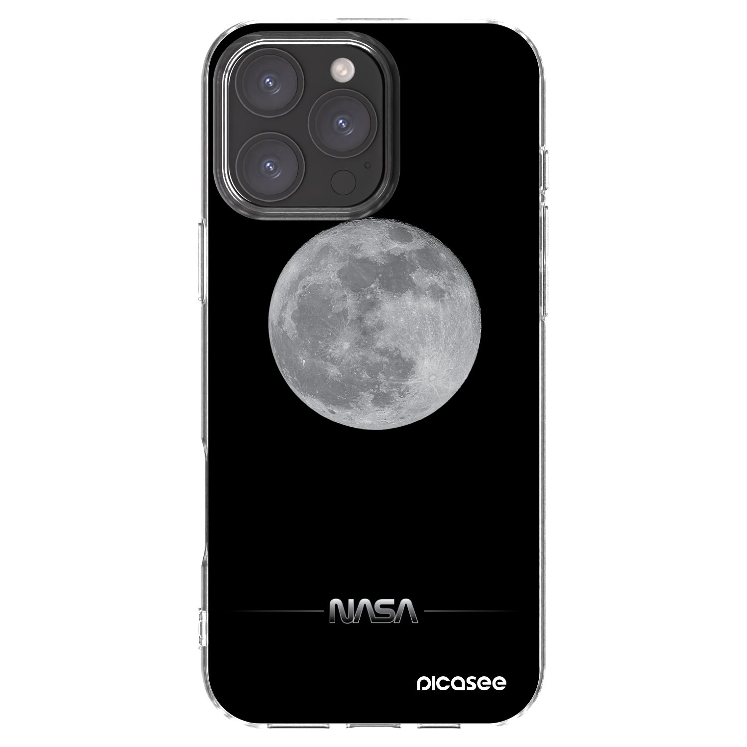 Picasee husă transparentă din silicon pentru Apple iPhone 16 Pro Max - Moon Minimal
