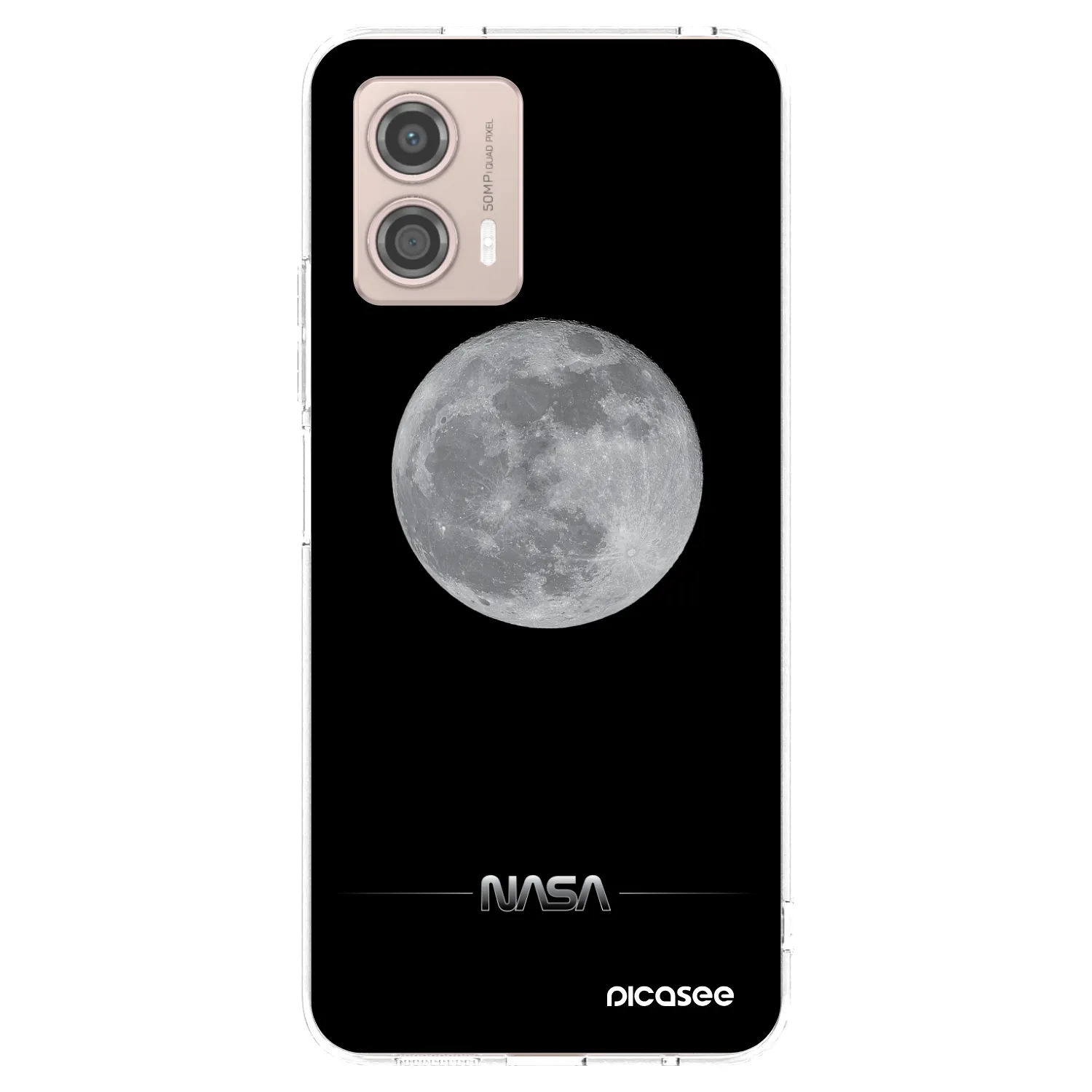 Picasee husă transparentă din silicon pentru Motorola Moto G53 5G - Moon Minimal