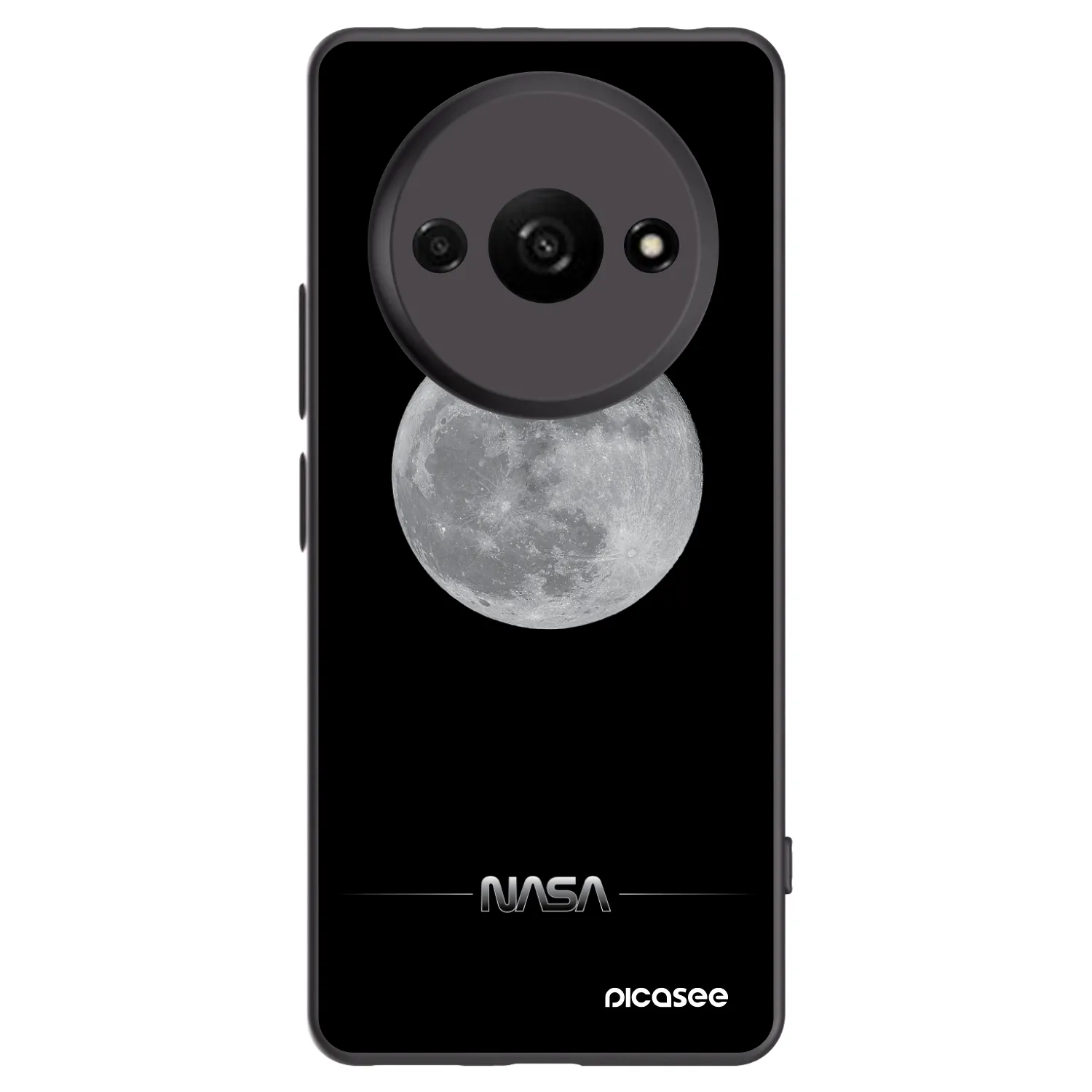 Picasee husă neagră din silicon pentru Xiaomi Redmi A3 - Moon Minimal