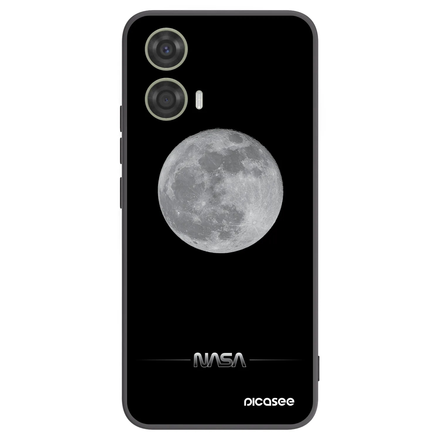 Picasee husă neagră din silicon pentru Motorola Moto G24 - Moon Minimal