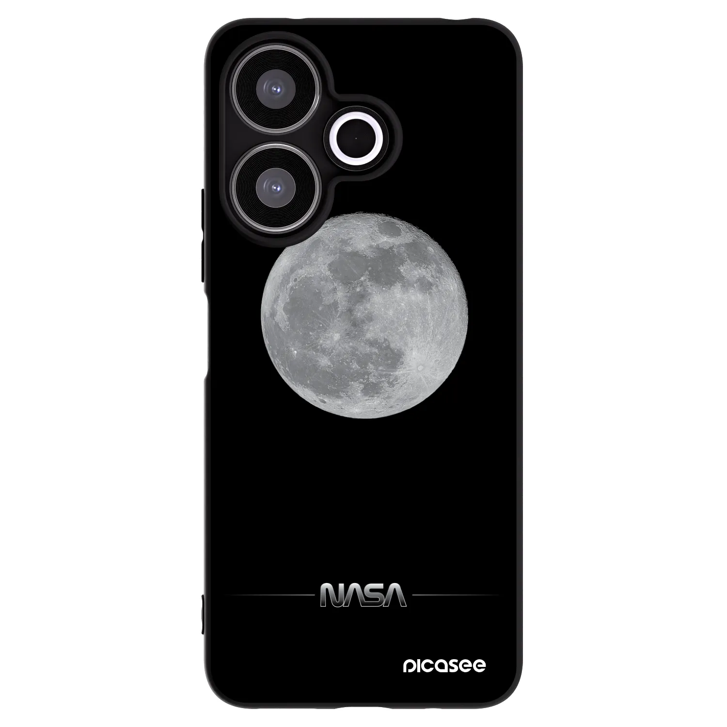 Picasee husă neagră din silicon pentru Xiaomi Redmi 13 4G - Moon Minimal