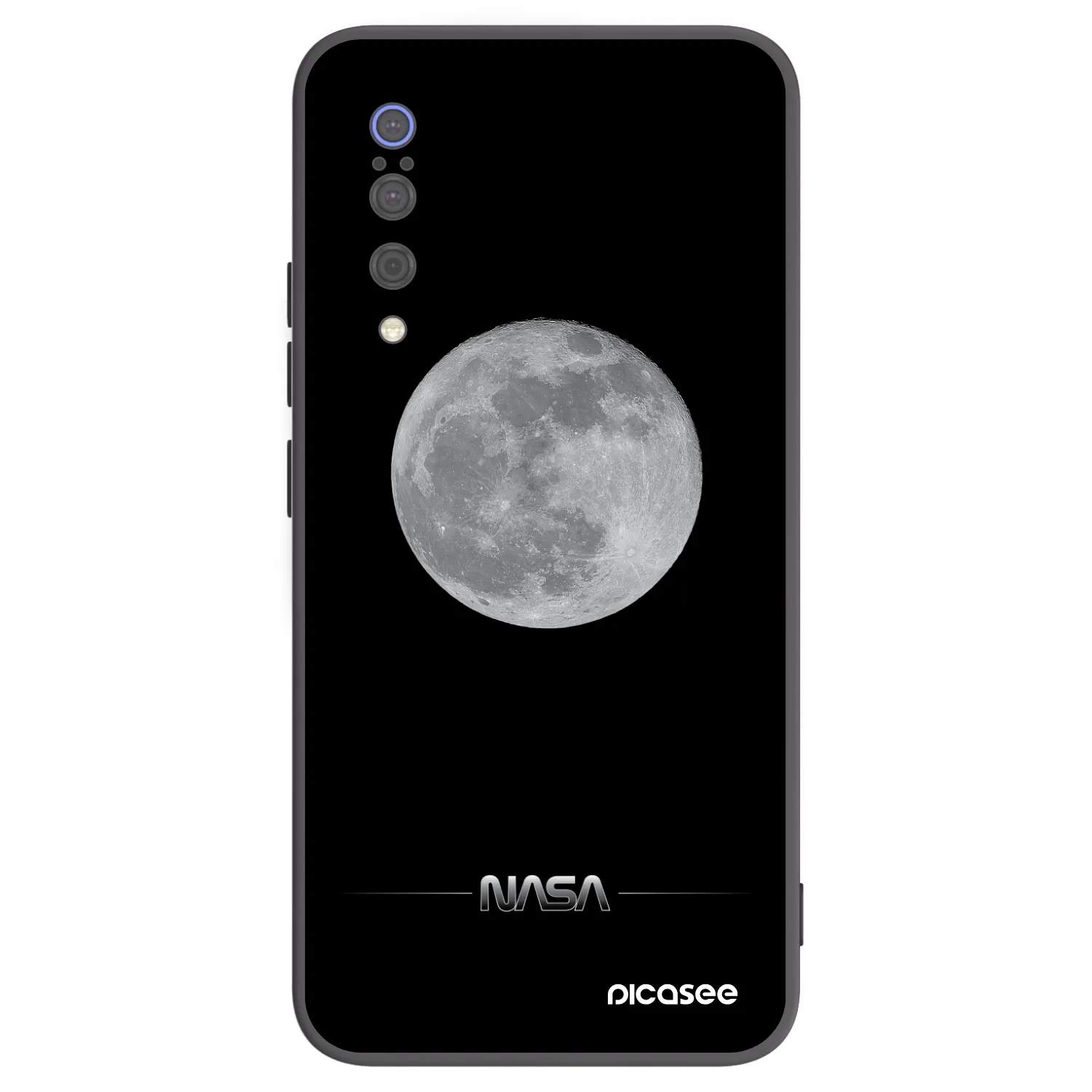 Picasee husă neagră din silicon pentru Xiaomi Mi 9 - Moon Minimal