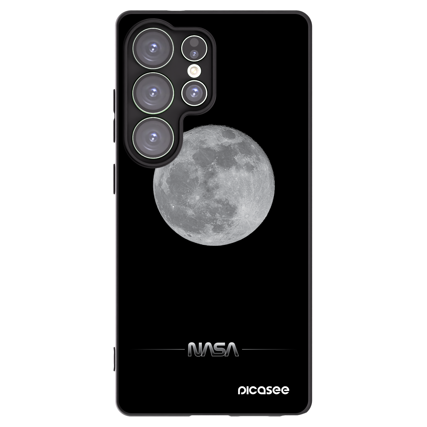Picasee husă neagră din silicon pentru Samsung Galaxy S25 Ultra 5G - Moon Minimal