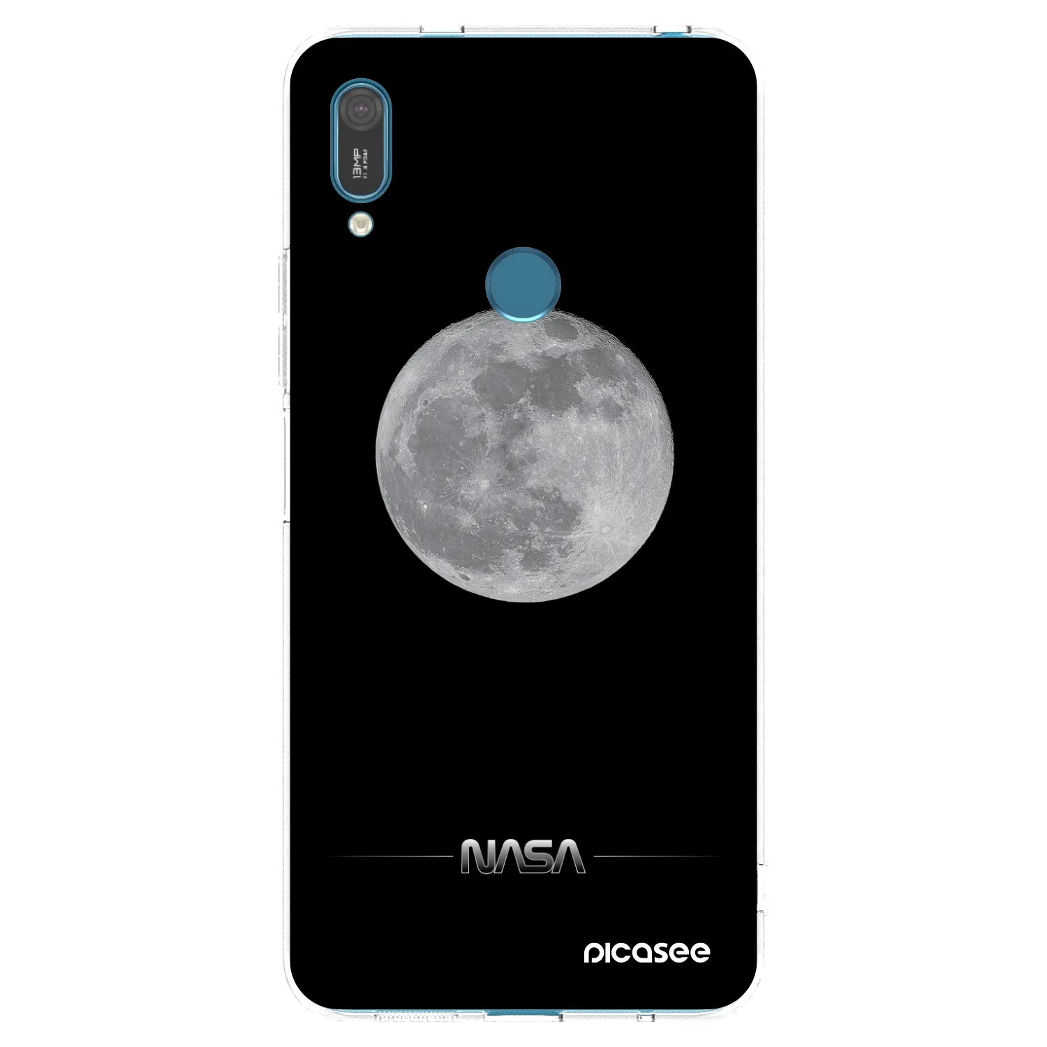 Picasee husă transparentă din silicon pentru Huawei Y7 2019 - Moon Minimal