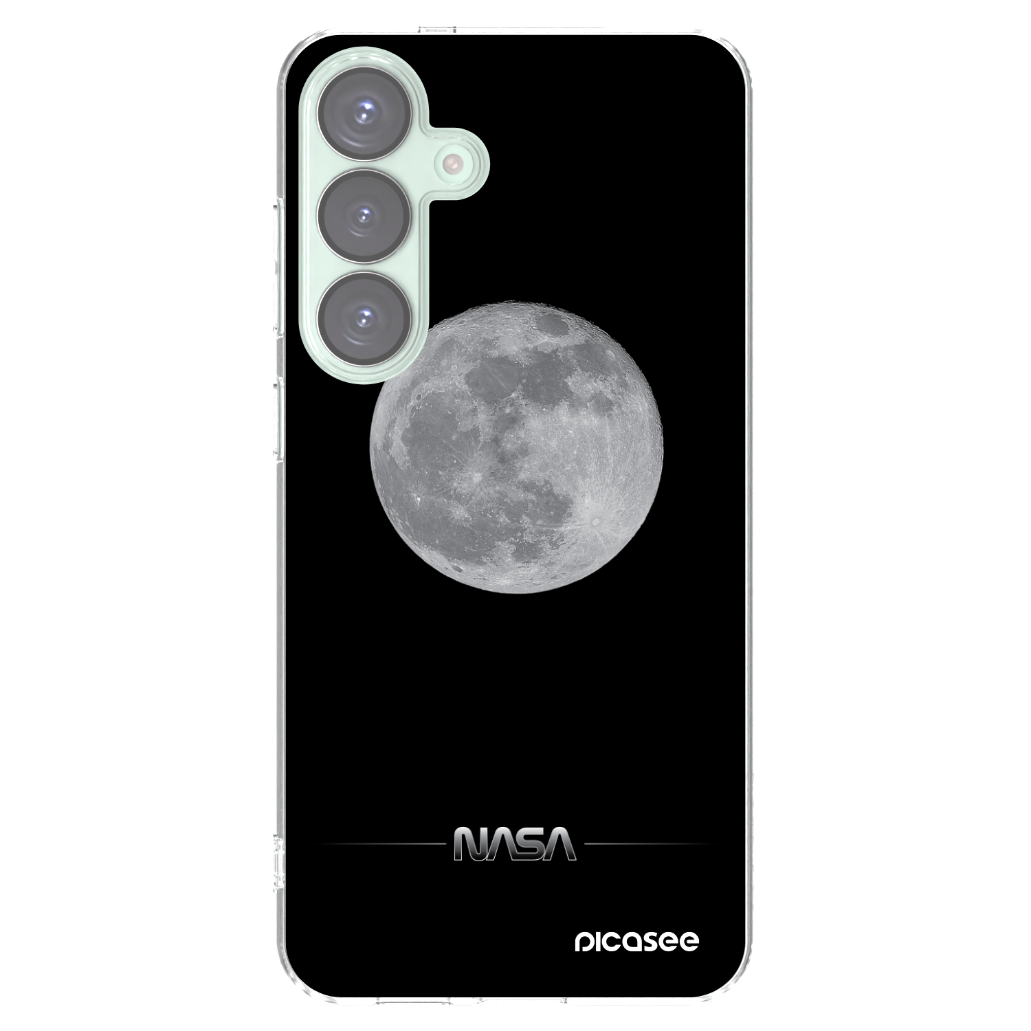 Picasee husă transparentă din silicon pentru Samsung Galaxy S25+ 5G - Moon Minimal