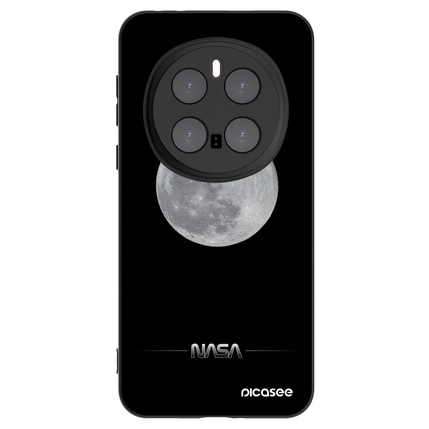 Picasee husă neagră din silicon pentru Honor Magic7 Pro 5G - Moon Minimal