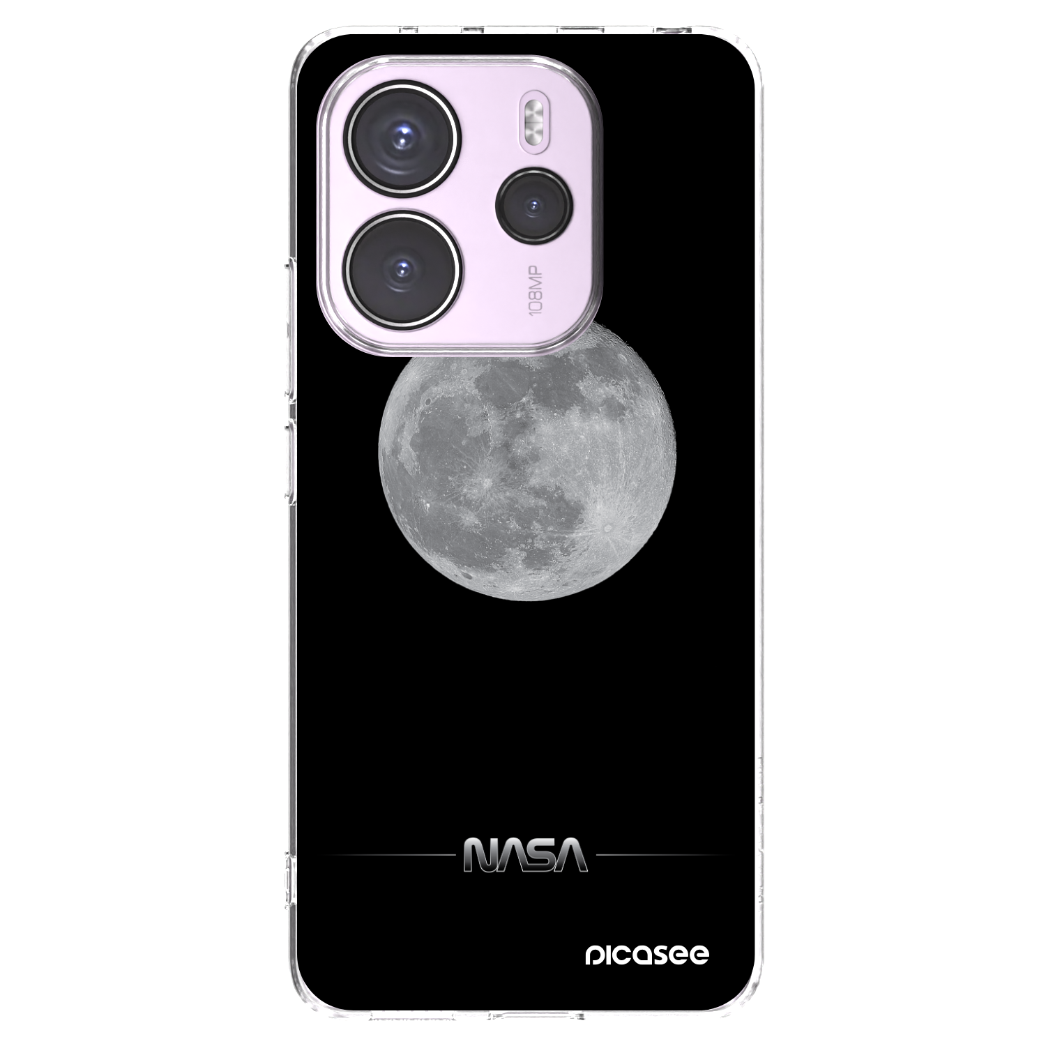 Picasee husă transparentă din silicon pentru Xiaomi Redmi Note 14 4G - Moon Minimal