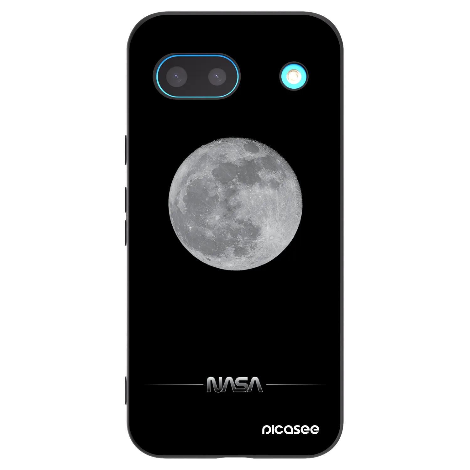 Picasee husă neagră din silicon pentru Google Pixel 8a - Moon Minimal