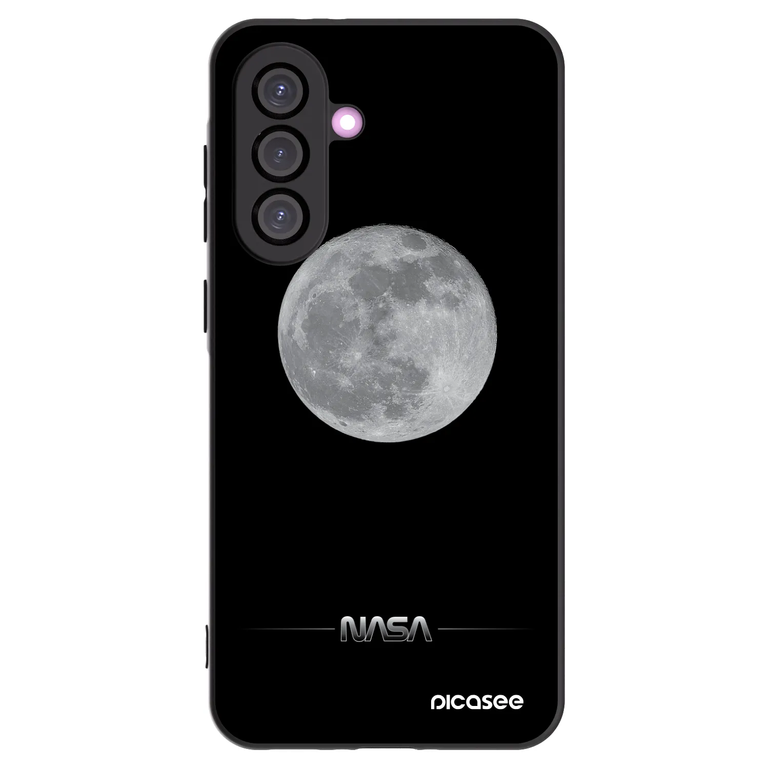 Picasee husă neagră din silicon pentru Samsung Galaxy A56 5G A566B - Moon Minimal