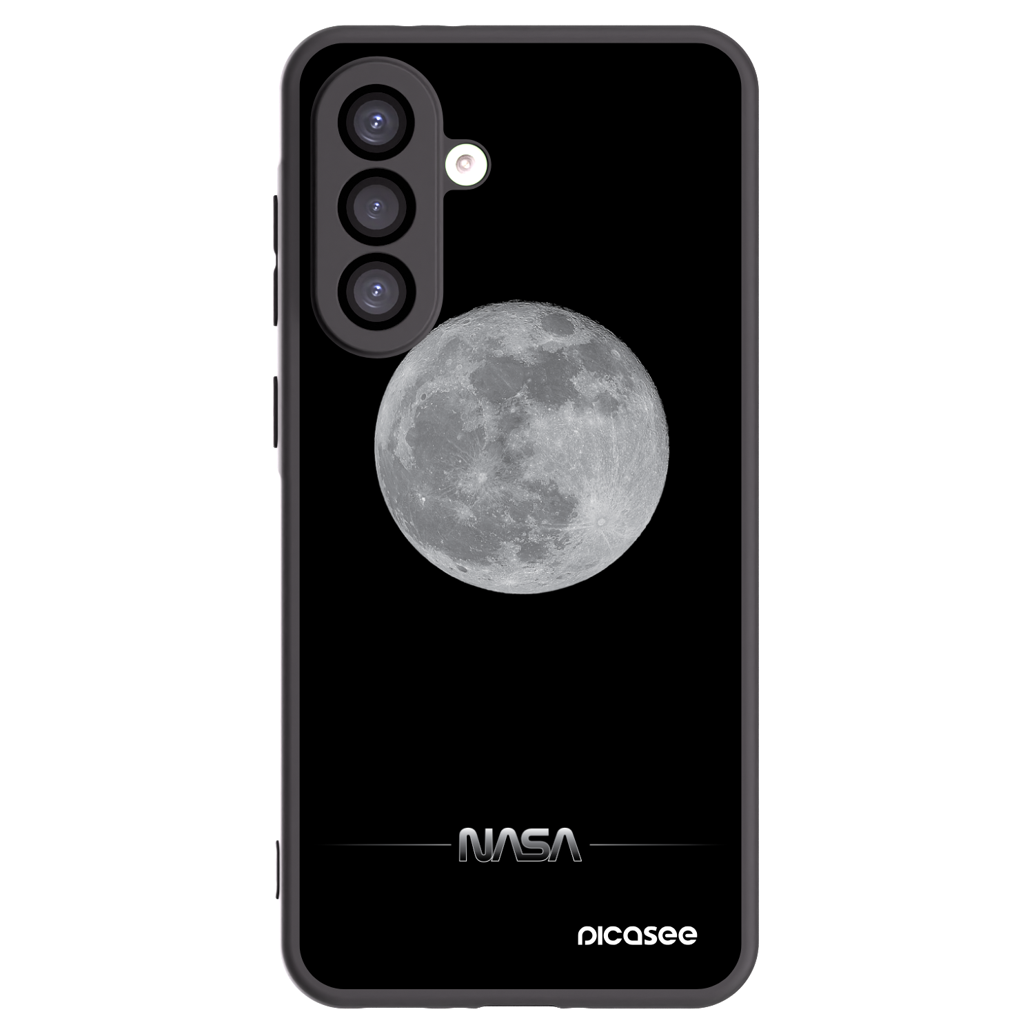 Picasee husă neagră din silicon pentru Samsung Galaxy A26 5G A266B - Moon Minimal