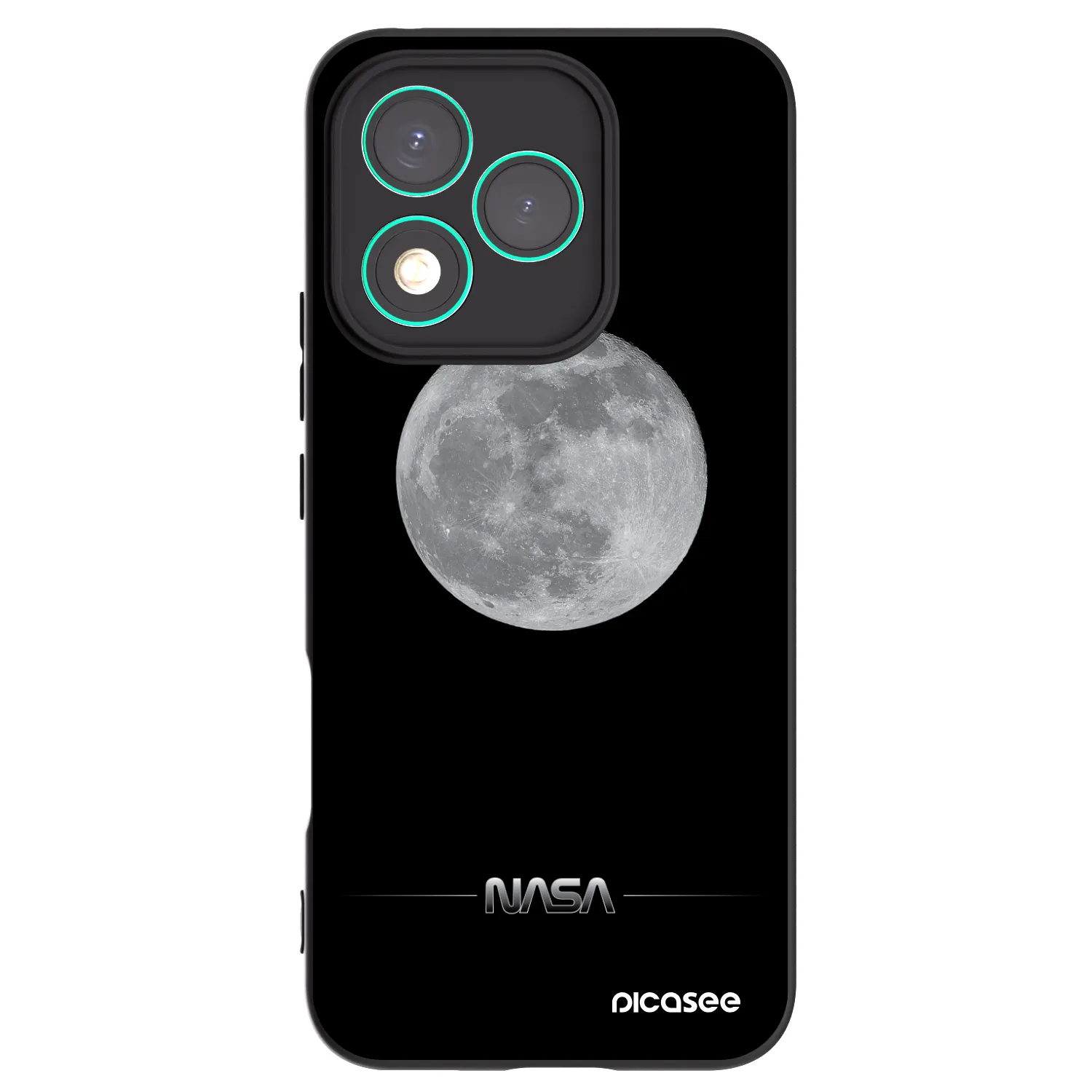 Picasee husă neagră din silicon pentru Honor 400 Lite 5G - Moon Minimal