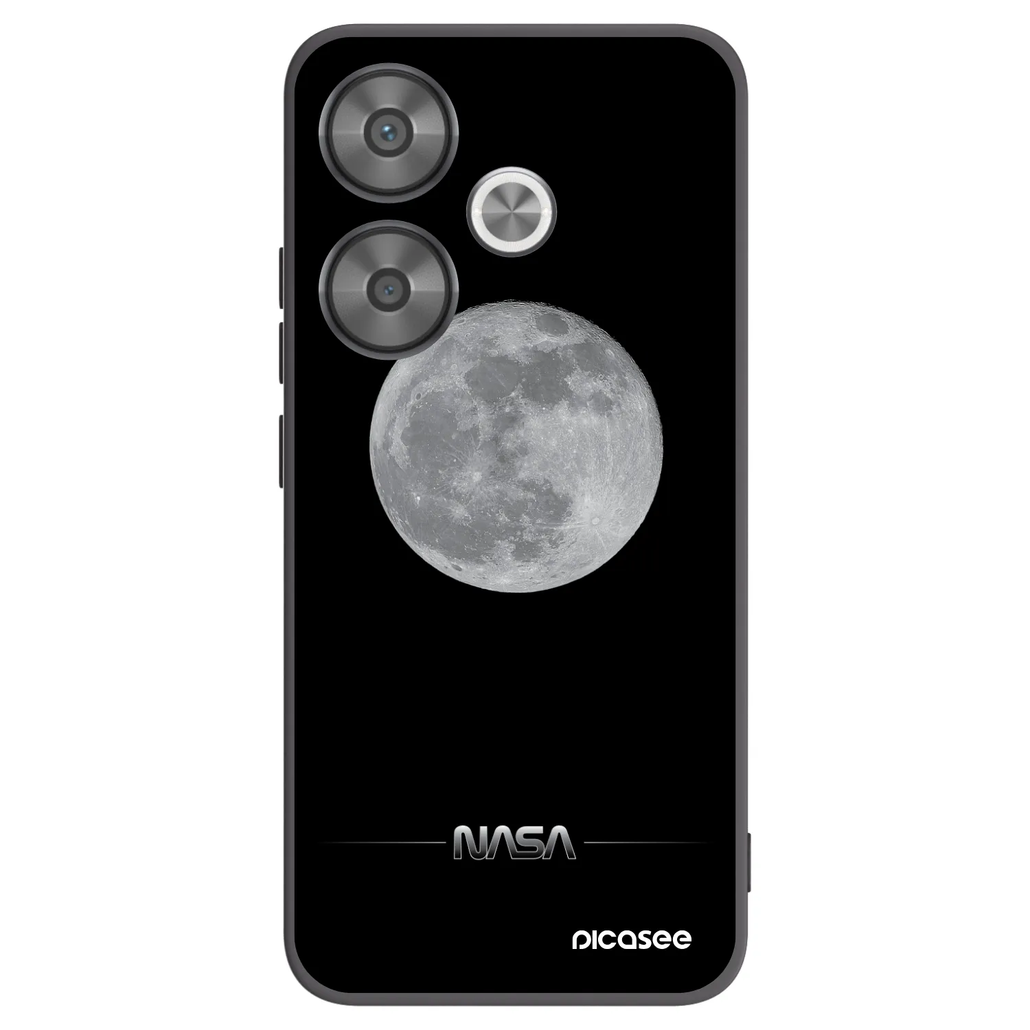 Picasee husă neagră din silicon pentru Xiaomi Poco F6 - Moon Minimal