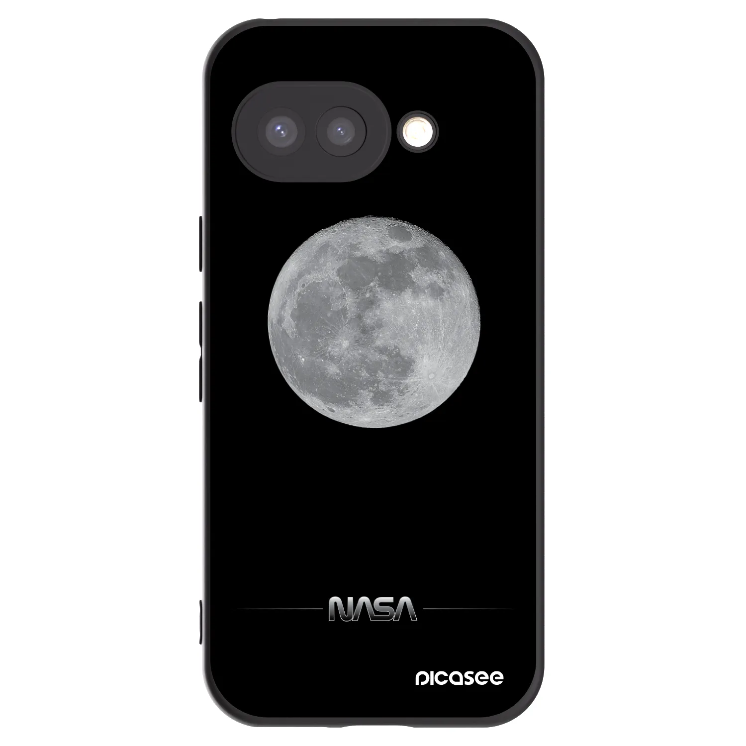 Picasee husă neagră din silicon pentru Google Pixel 9a - Moon Minimal