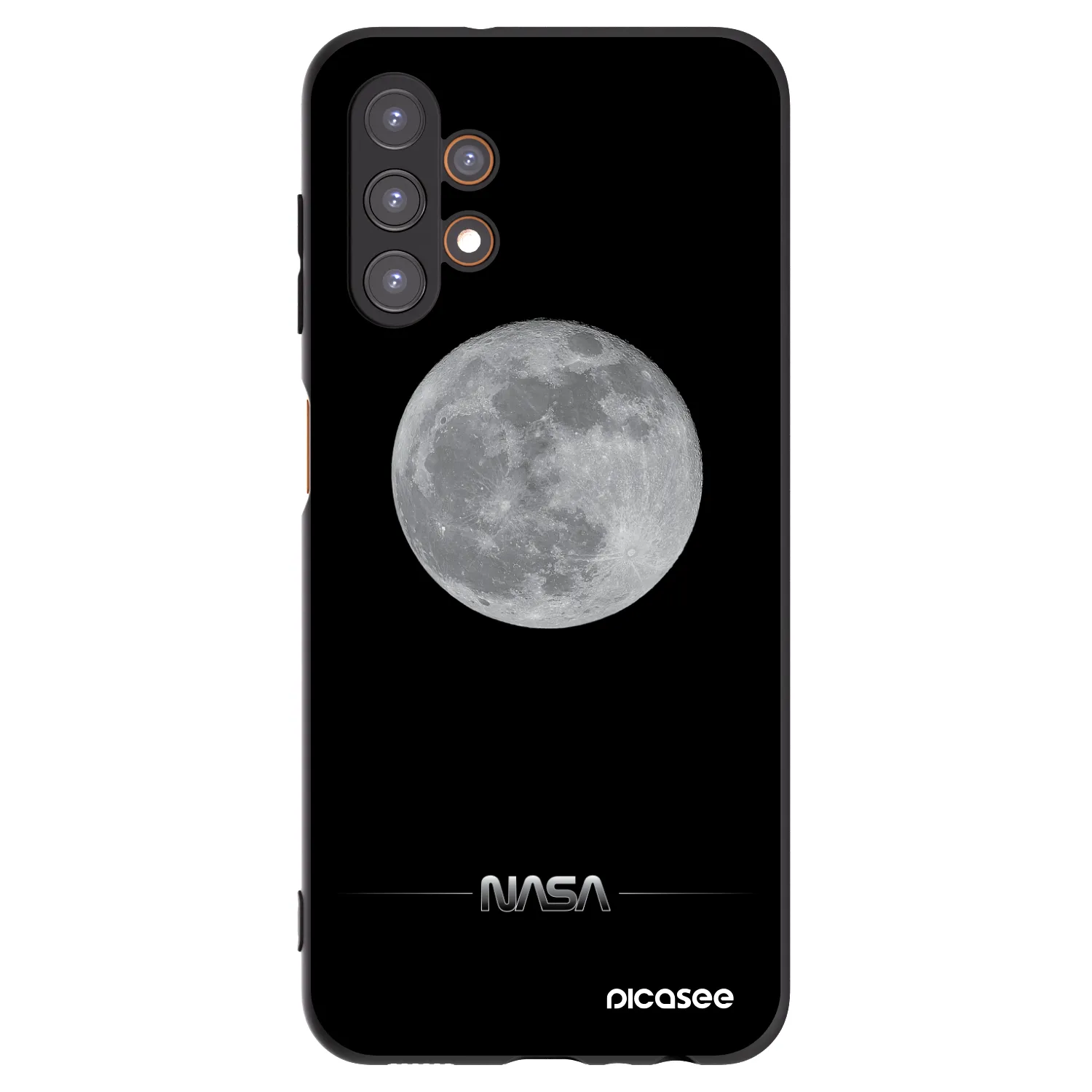 Picasee husă neagră din silicon pentru Samsung Galaxy A13 5G - Moon Minimal