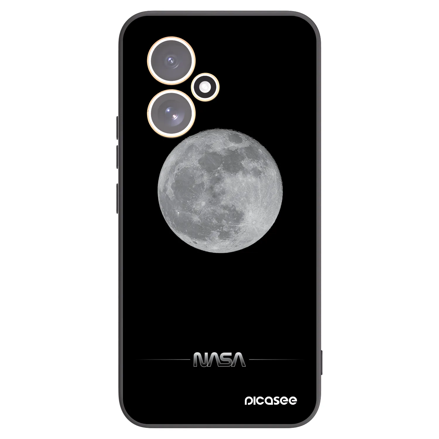 Picasee husă neagră din silicon pentru Honor 400 5G - Moon Minimal