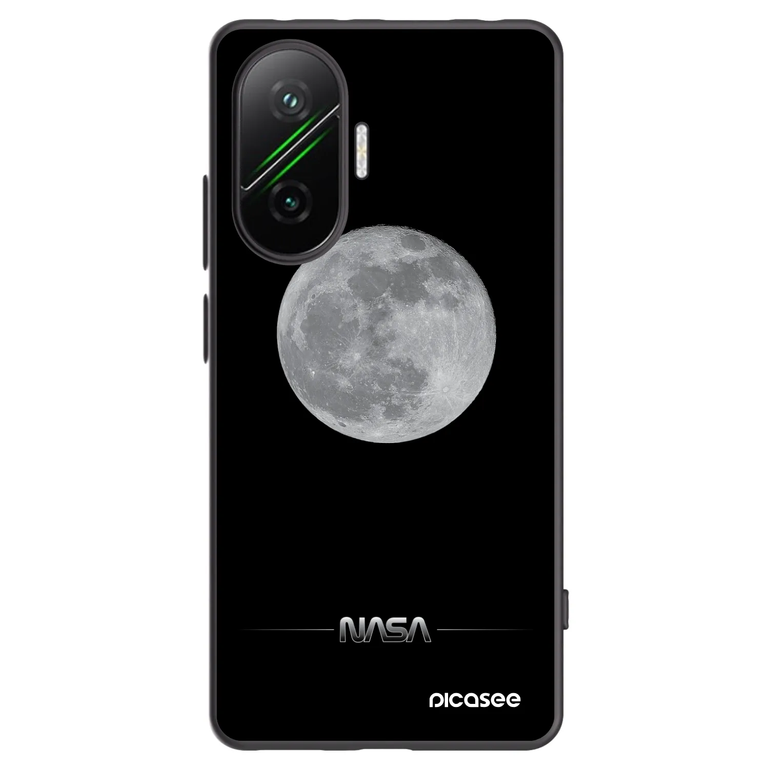 Picasee husă neagră din silicon pentru Xiaomi Poco F7 5G - Moon Minimal