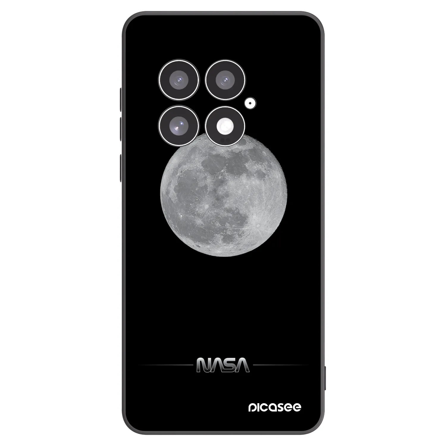 Picasee husă neagră din silicon pentru OnePlus 13 5G - Moon Minimal