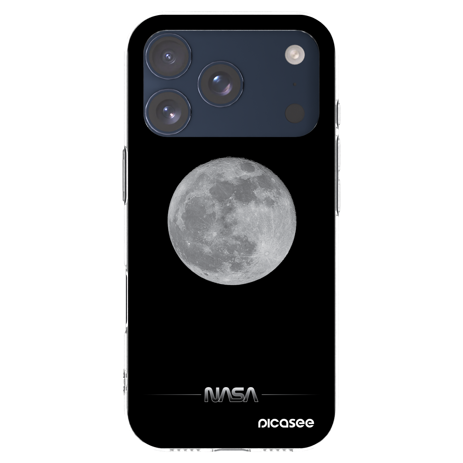 Picasee husă transparentă din silicon pentru Apple iPhone 17 Pro - Moon Minimal
