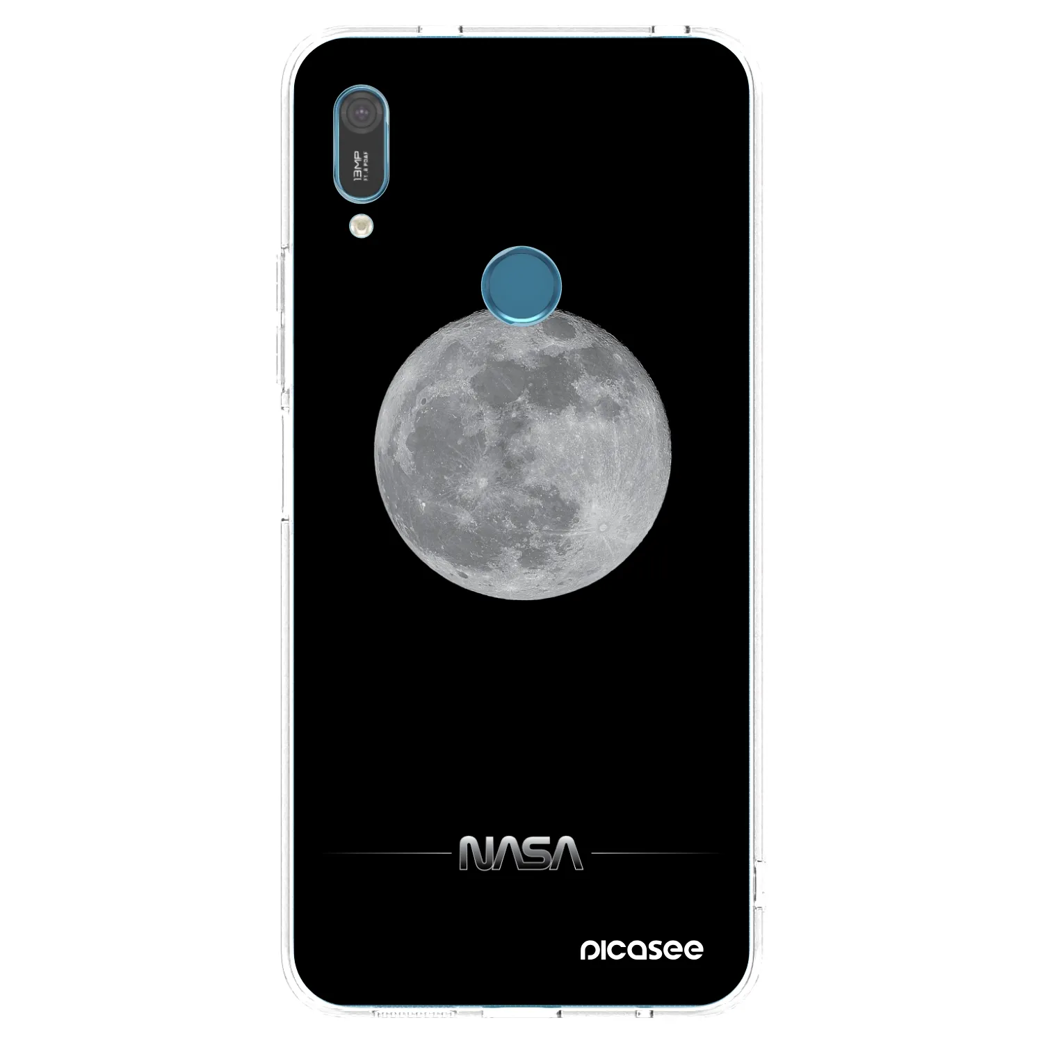 Picasee husă transparentă din silicon pentru Huawei Y6 2019 - Moon Minimal
