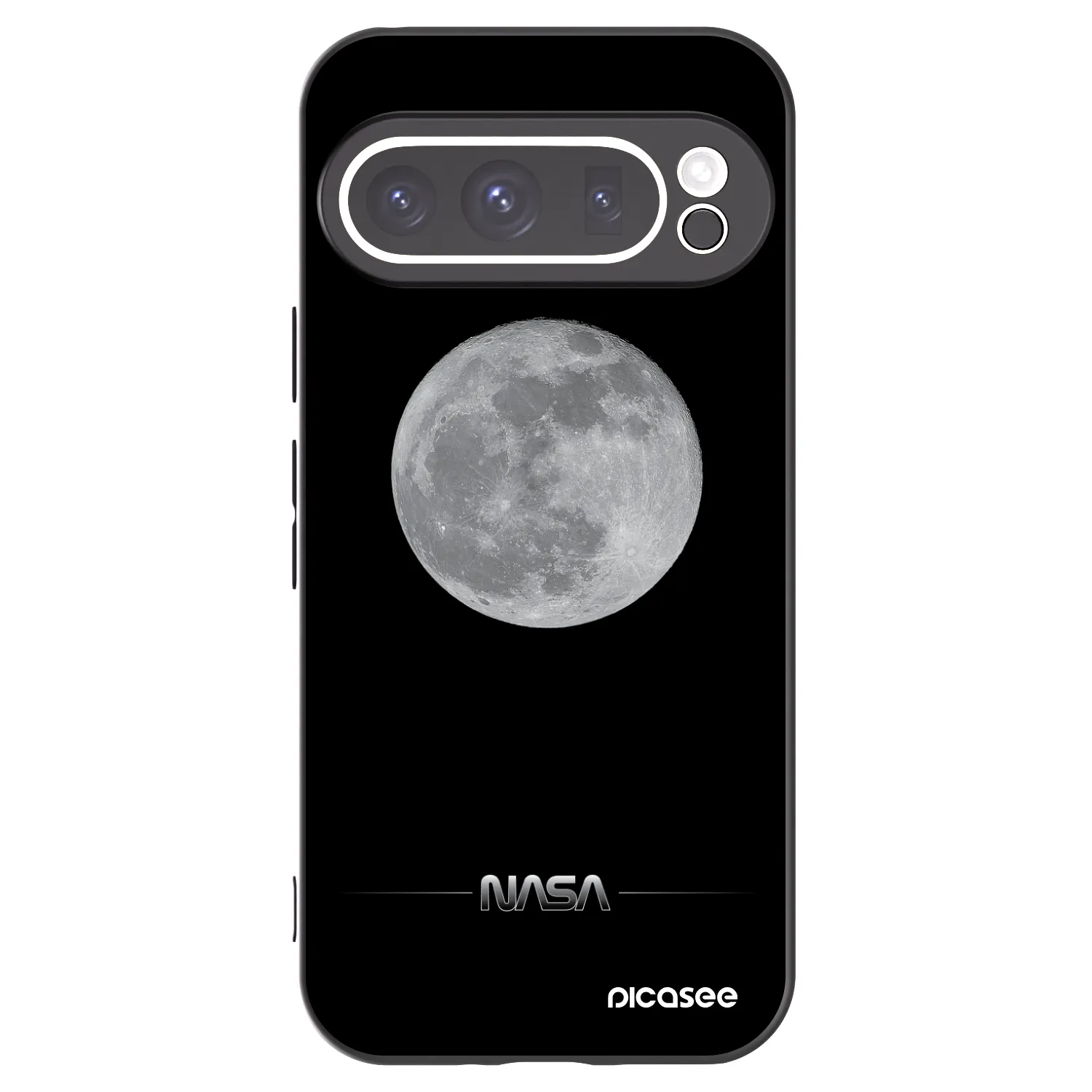 Picasee husă neagră din silicon pentru Google Pixel 9 Pro XL - Moon Minimal