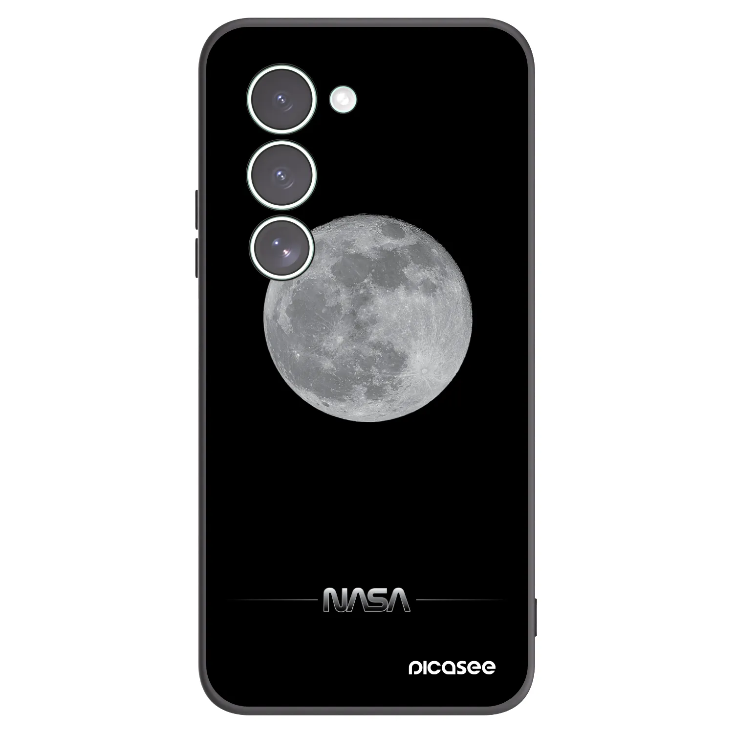 Picasee husă neagră din silicon pentru Xiaomi Redmi 15 5G - Moon Minimal