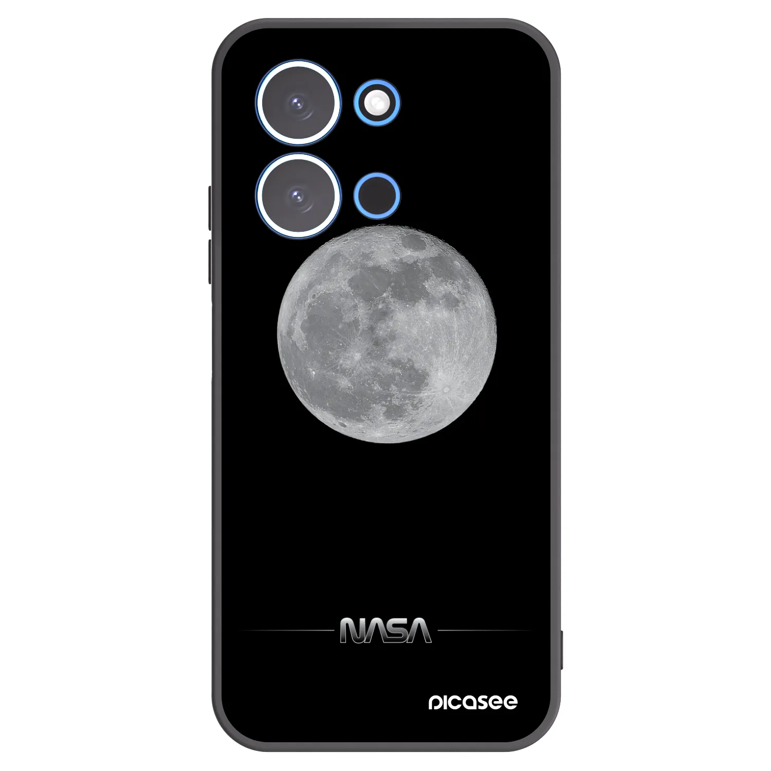 Picasee husă neagră din silicon pentru Xiaomi Redmi 15C 4G - Moon Minimal