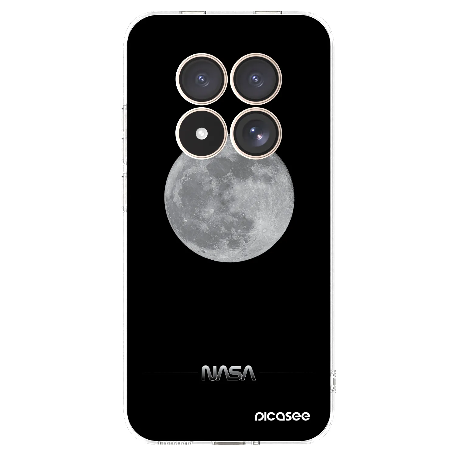 Picasee husă transparentă din silicon pentru Xiaomi Redmi Note 15 Pro 4G - Moon Minimal