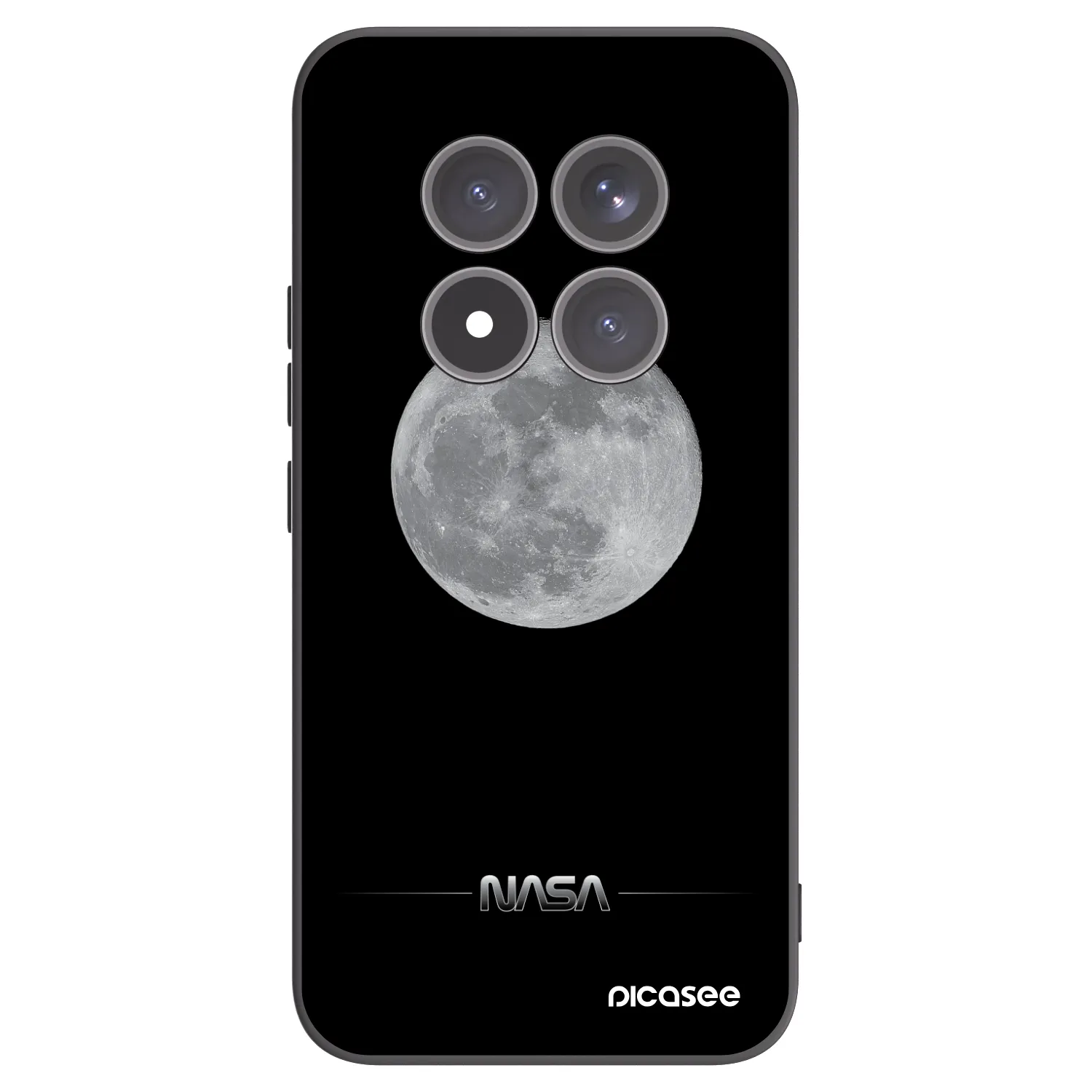 Picasee husă neagră din silicon pentru Xiaomi Redmi Note 15 Pro+ - Moon Minimal