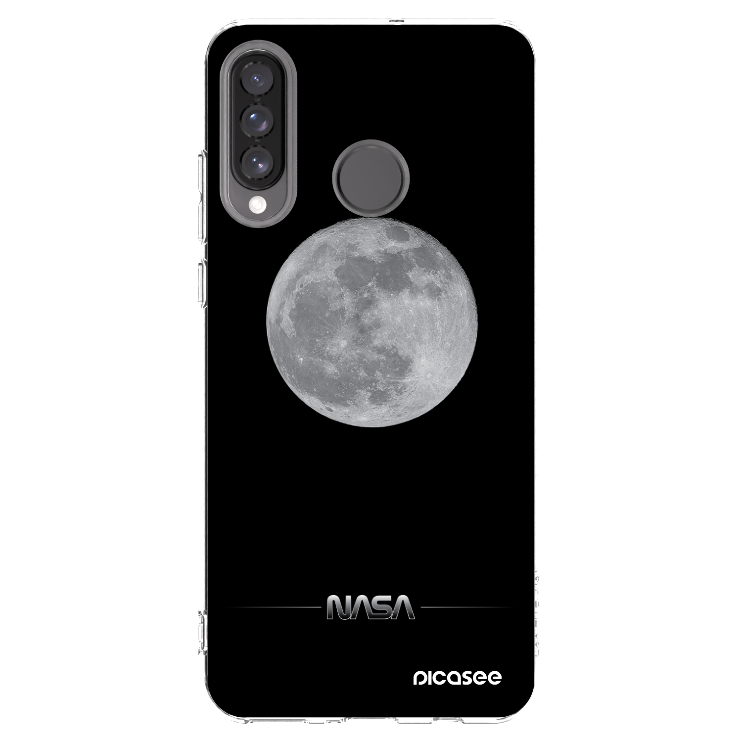Picasee husă transparentă din silicon pentru Huawei P30 Lite - Moon Minimal