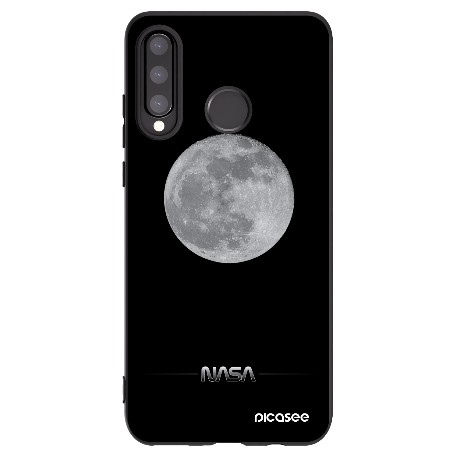 Picasee husă neagră din silicon pentru Huawei P30 Lite - Moon Minimal
