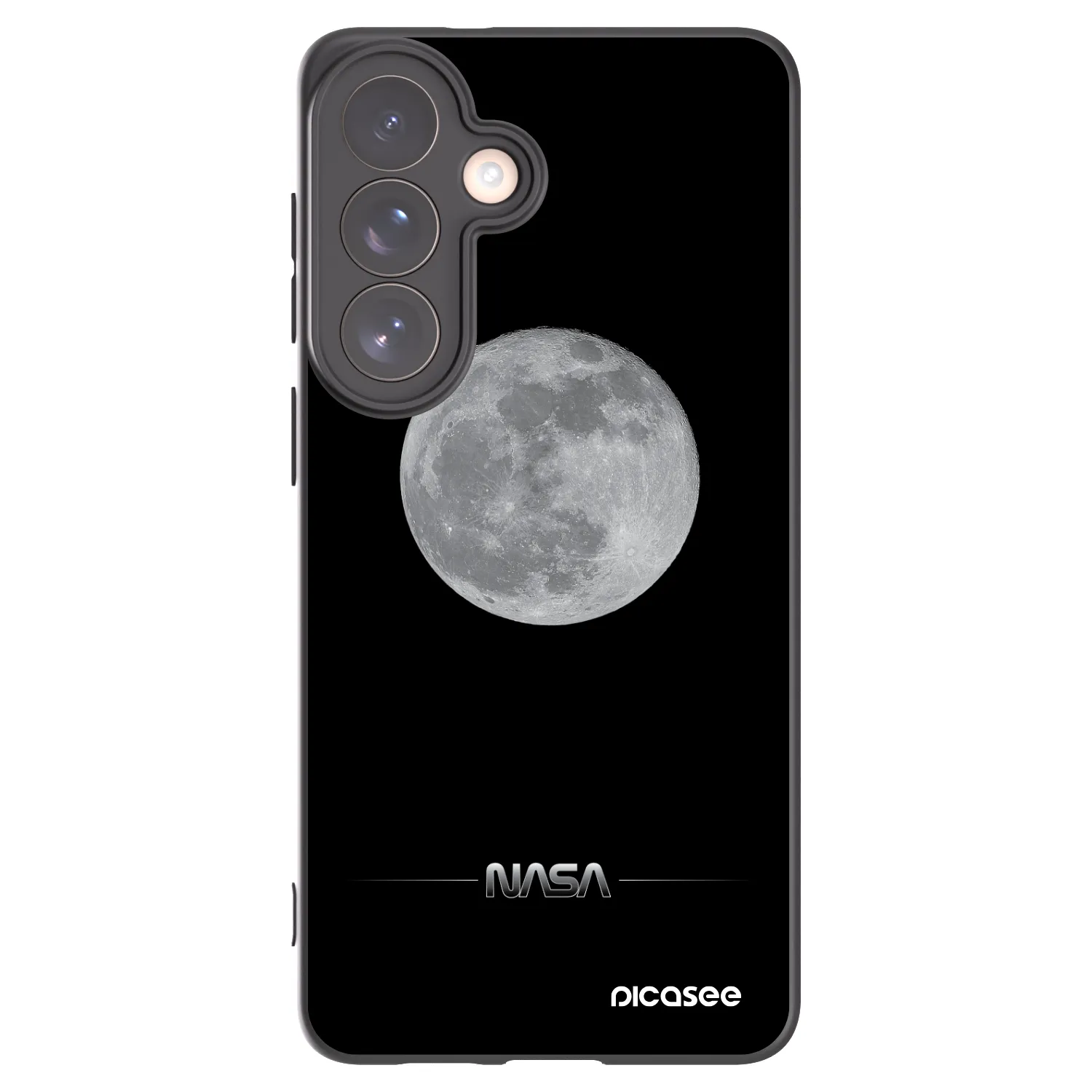 Picasee husă neagră din silicon pentru Samsung Galaxy S26+ - Moon Minimal
