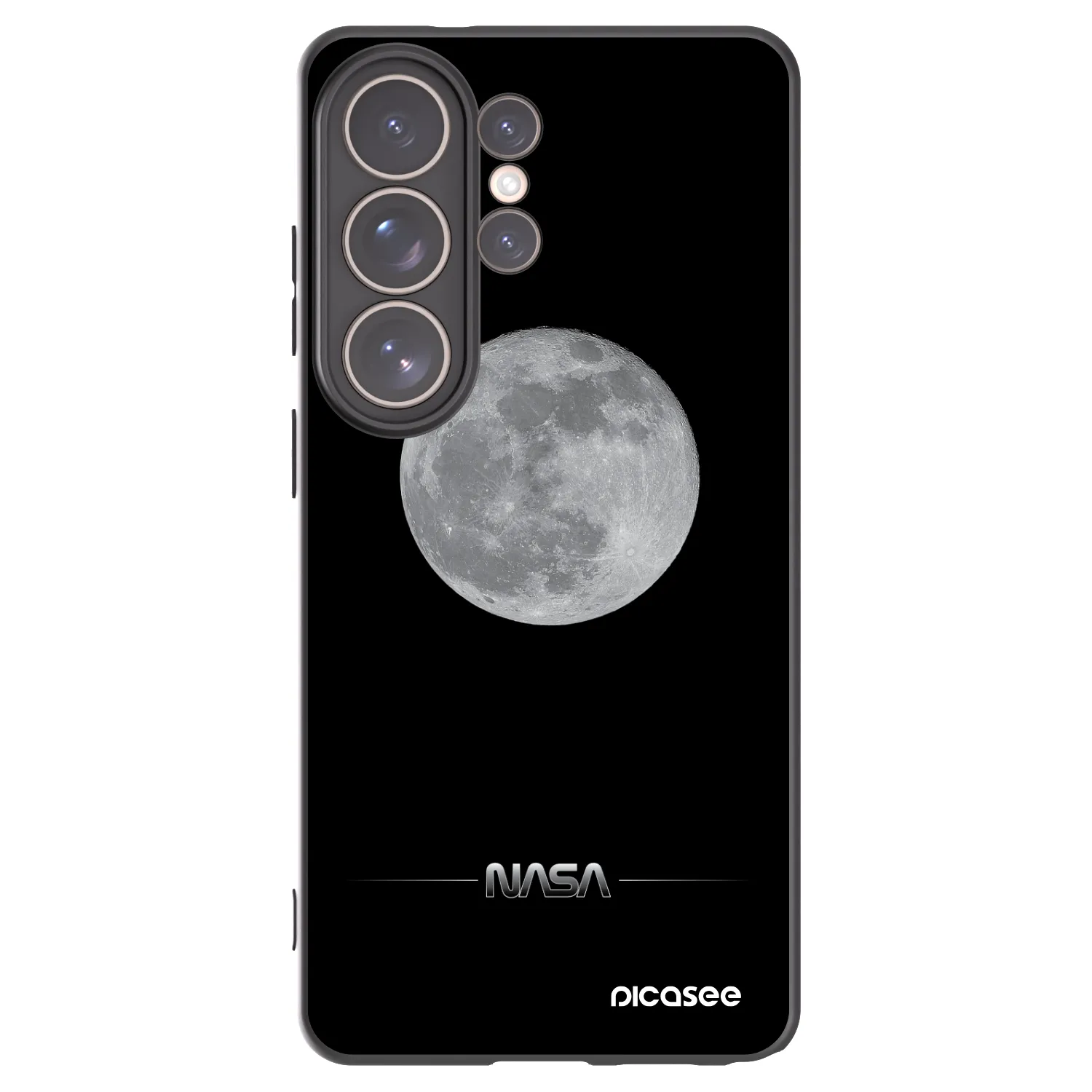 Picasee husă neagră din silicon pentru Samsung Galaxy S26 Ultra - Moon Minimal