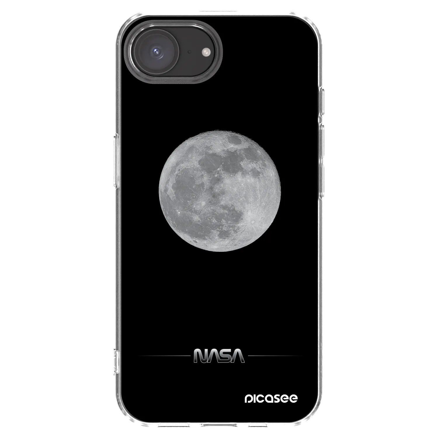 Picasee husă transparentă din silicon pentru Apple iPhone 17e - Moon Minimal