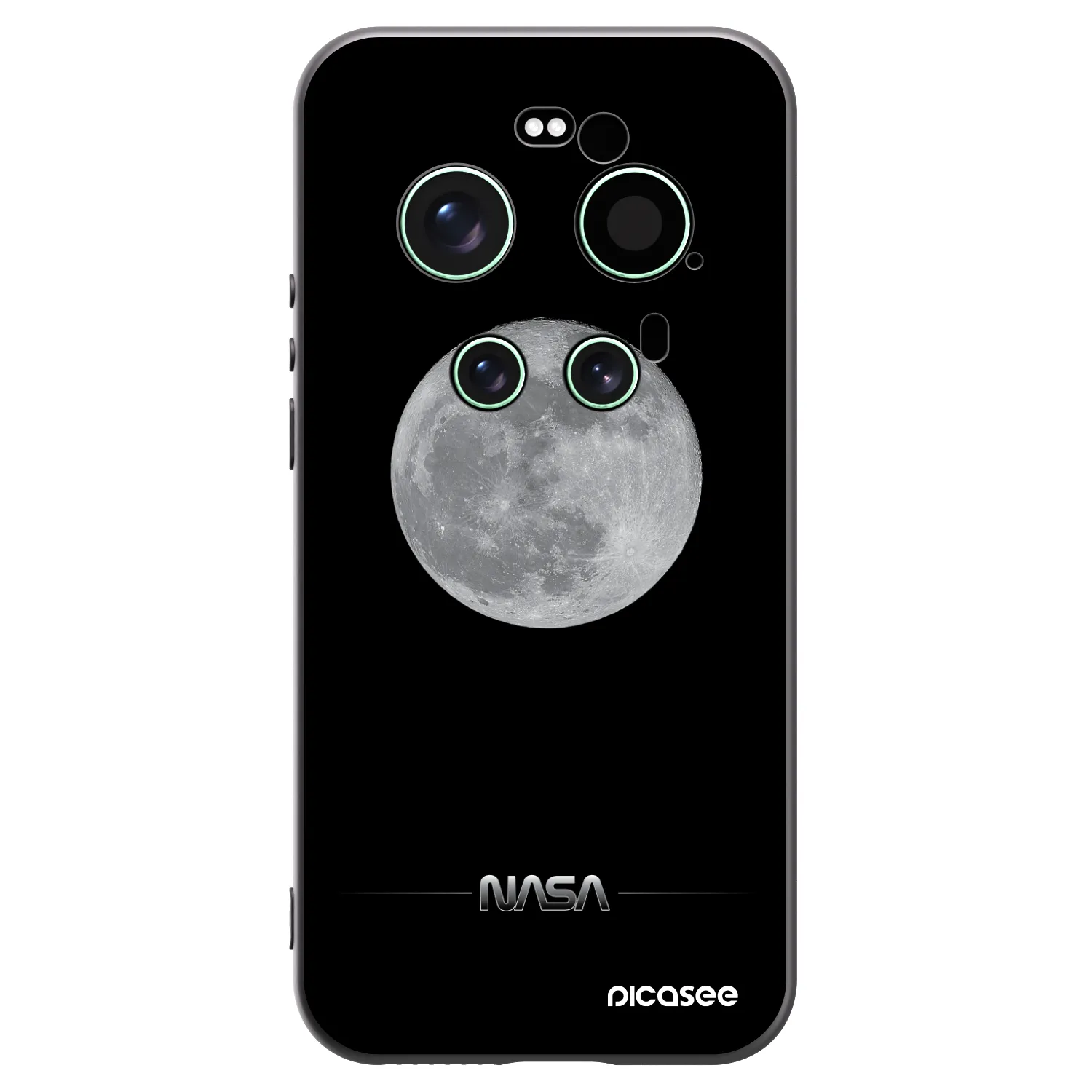 Picasee husă neagră din silicon pentru Xiaomi 17 Ultra - Moon Minimal