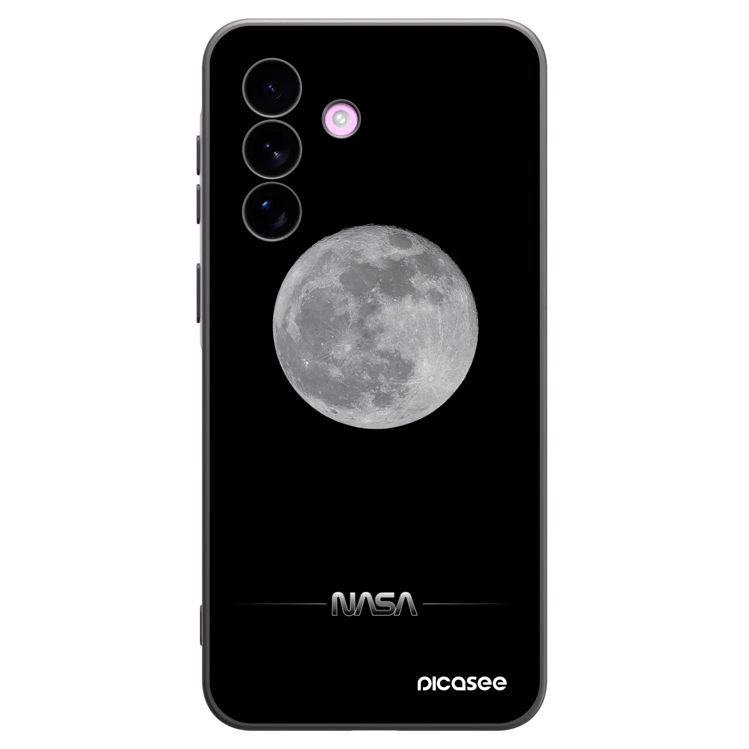 Picasee husă neagră din silicon pentru Samsung Galaxy A57 5G - Moon Minimal