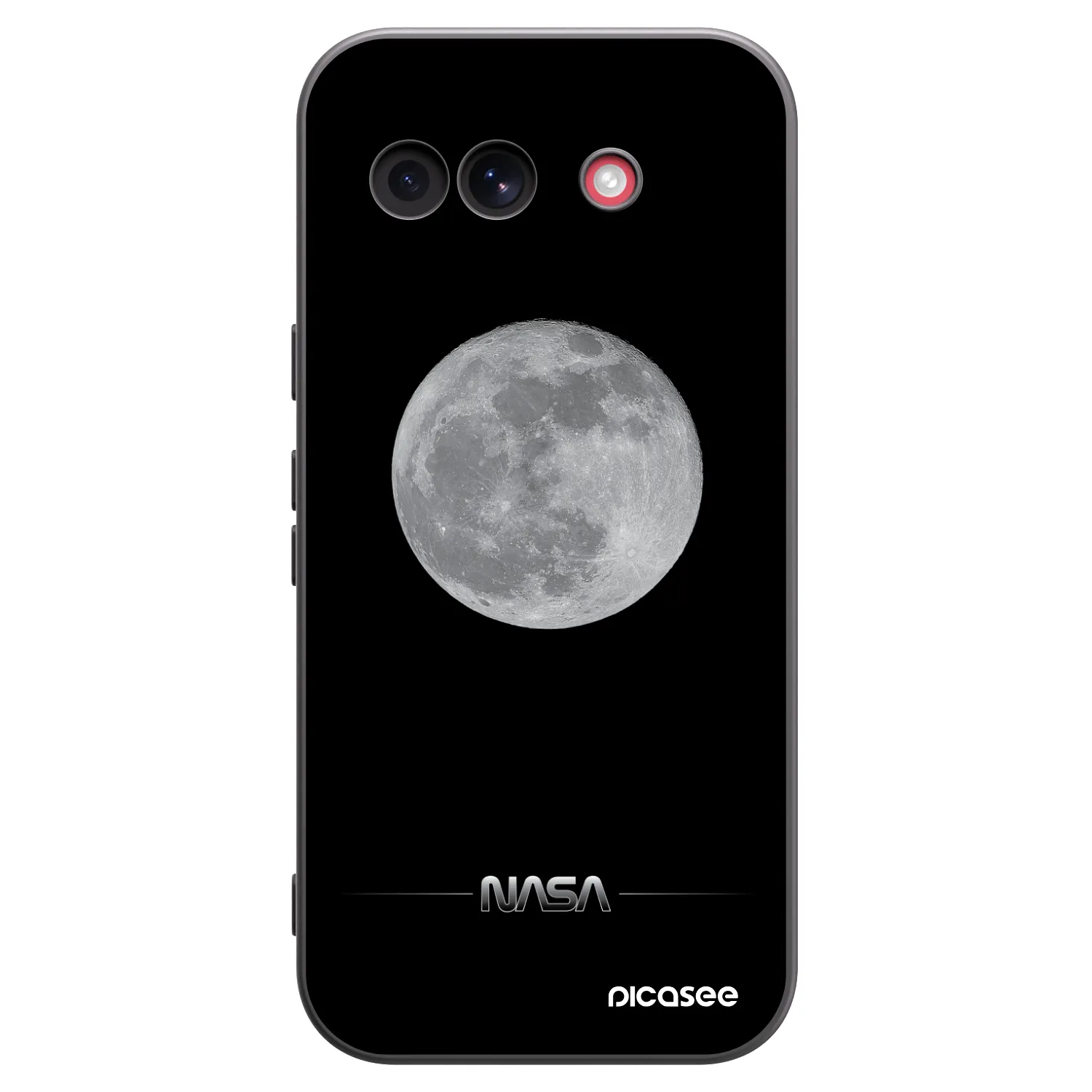 Picasee husă neagră din silicon pentru Google Pixel 10a - Moon Minimal