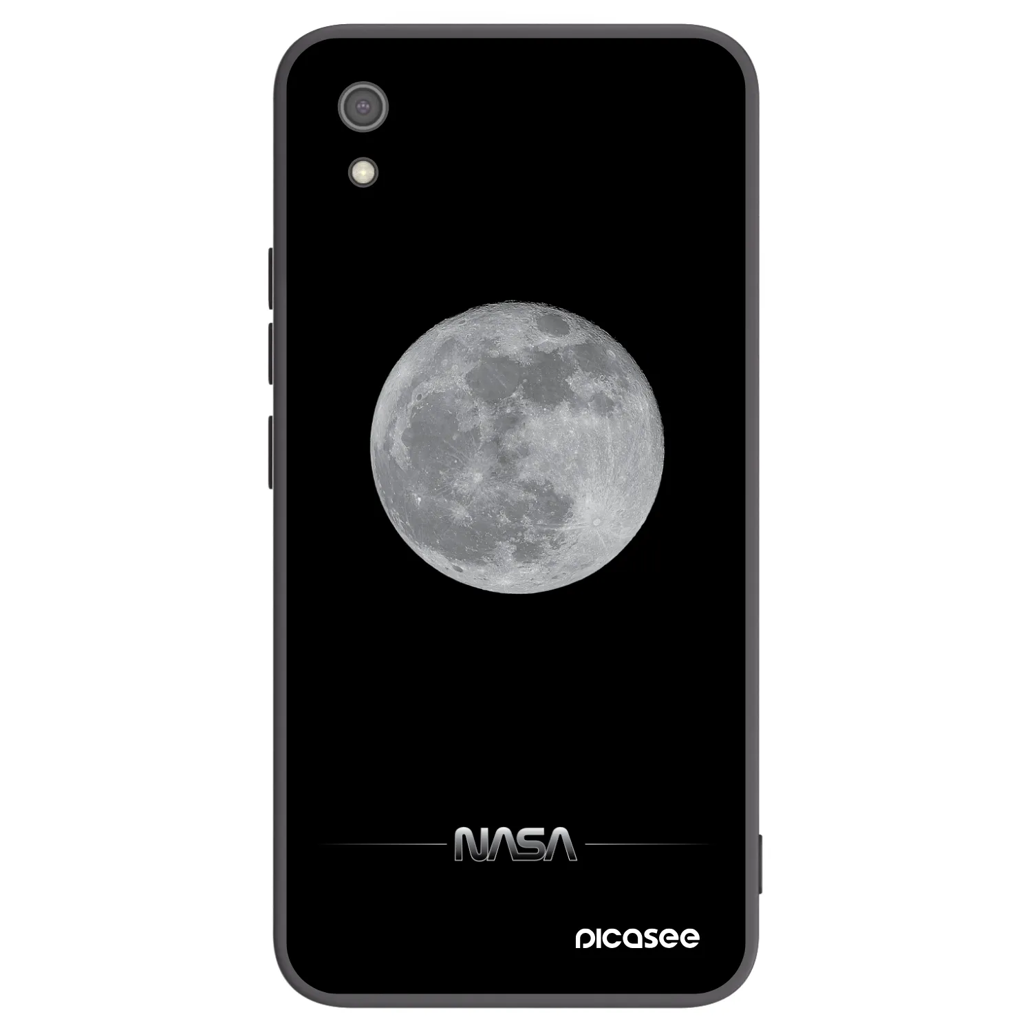 Picasee husă neagră din silicon pentru Xiaomi Redmi 7A - Moon Minimal