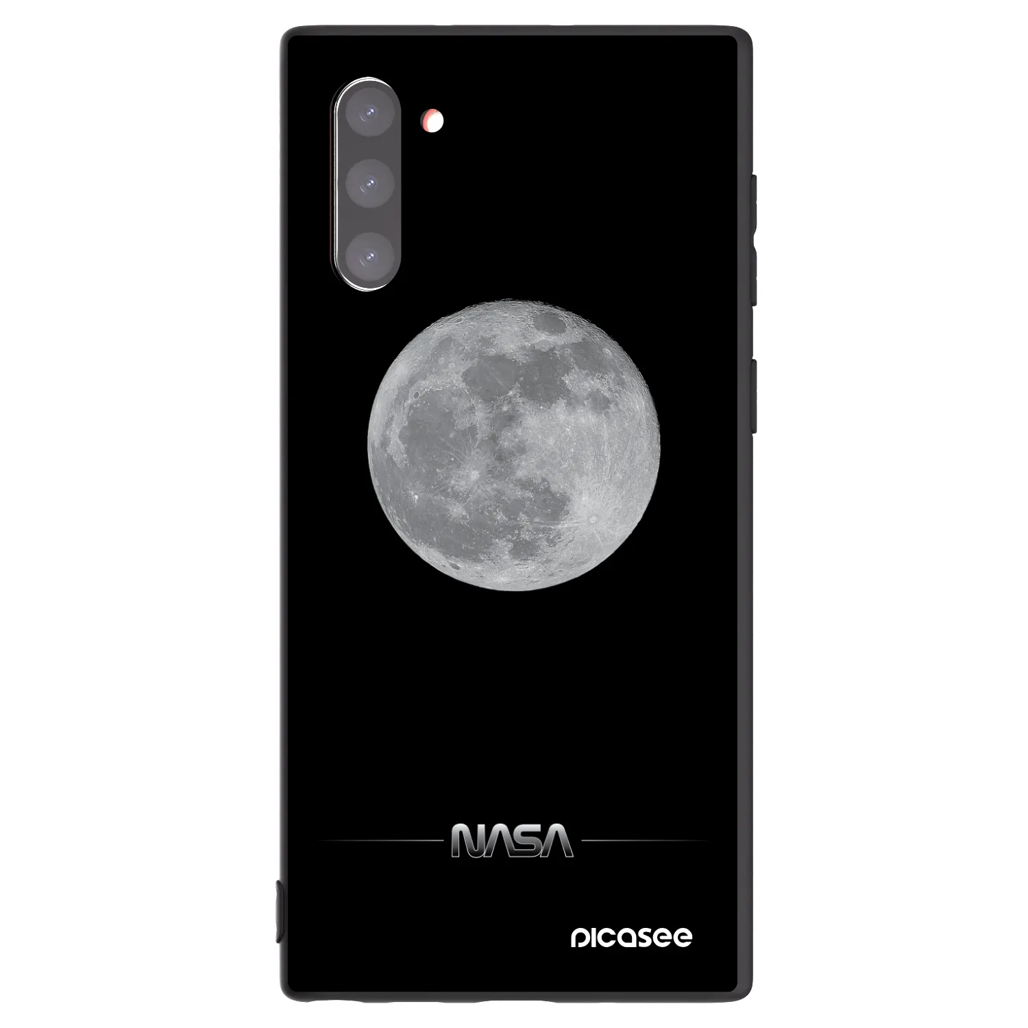 Picasee husă neagră din silicon pentru Samsung Galaxy Note 10 N970F - Moon Minimal