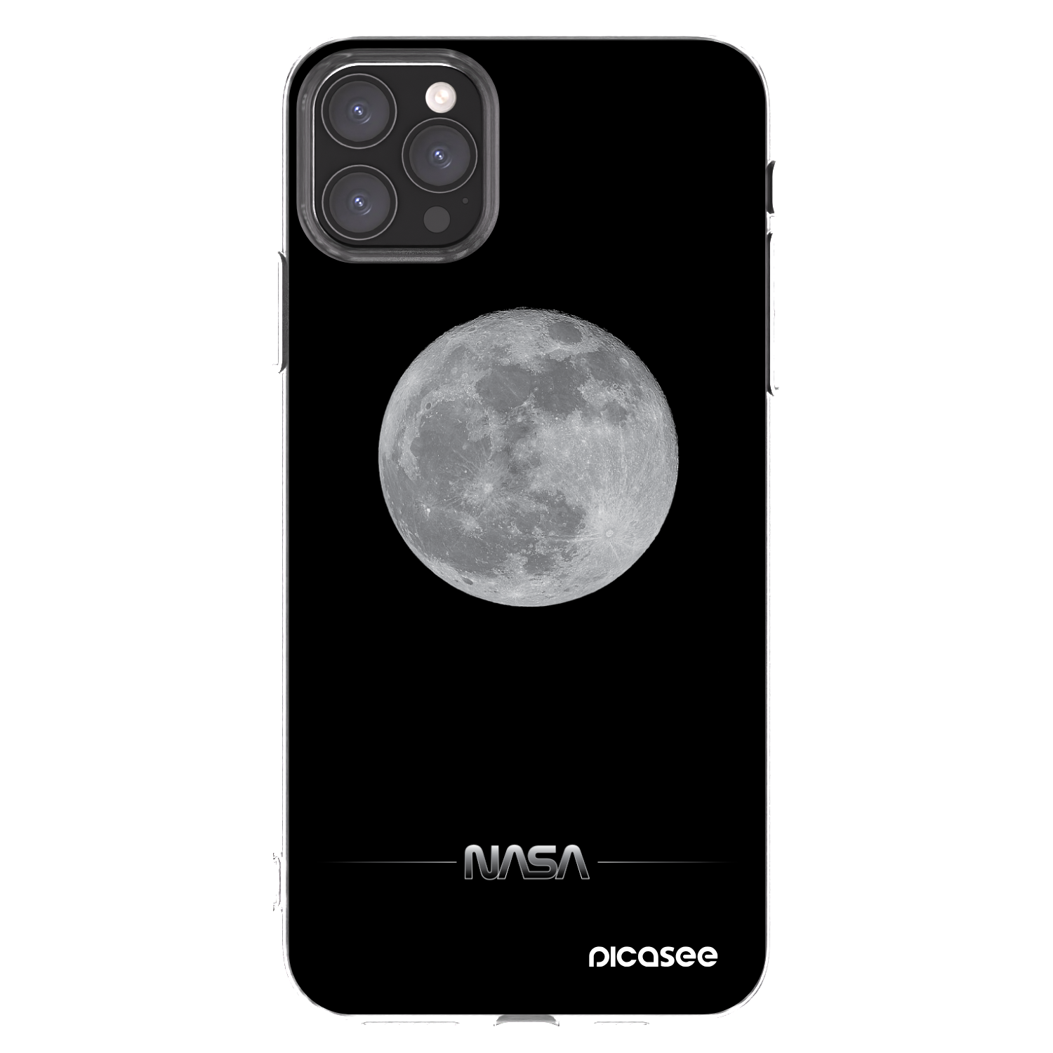 Picasee husă transparentă din silicon pentru Apple iPhone 11 Pro Max - Moon Minimal