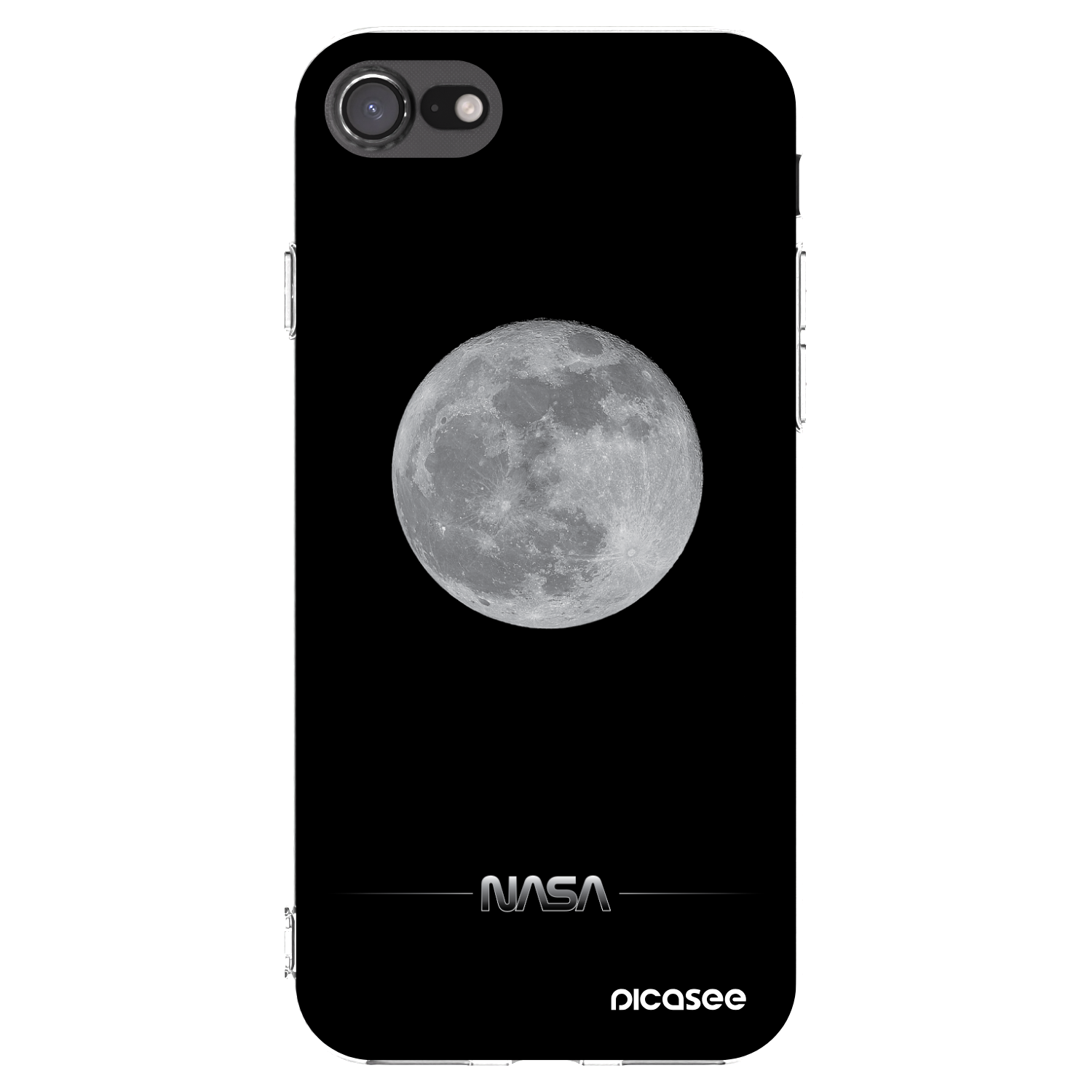 Picasee husă transparentă din silicon pentru Apple iPhone 8 - Moon Minimal