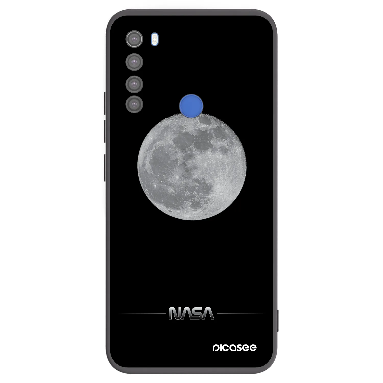 Picasee husă neagră din silicon pentru Xiaomi Redmi Note 8T - Moon Minimal