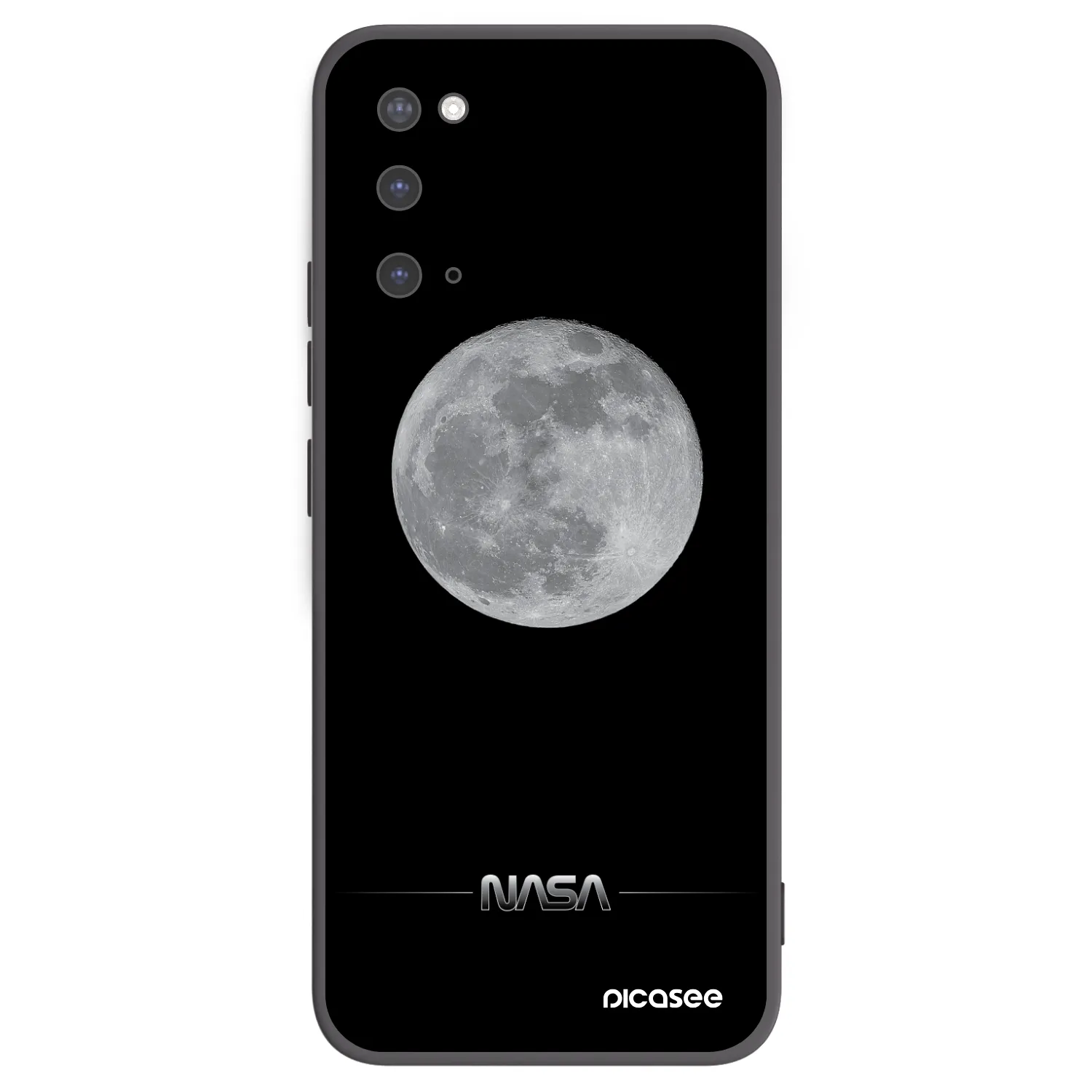 Picasee husă neagră din silicon pentru Samsung Galaxy S20 G980F - Moon Minimal
