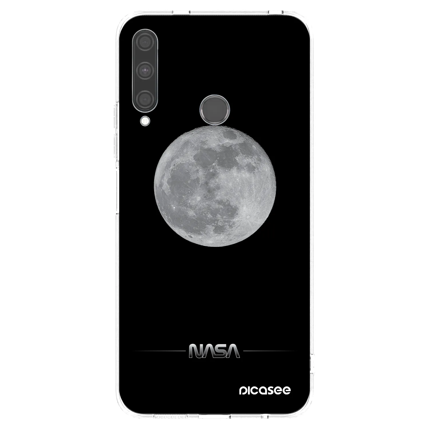 Picasee husă transparentă din silicon pentru Huawei P40 Lite E - Moon Minimal
